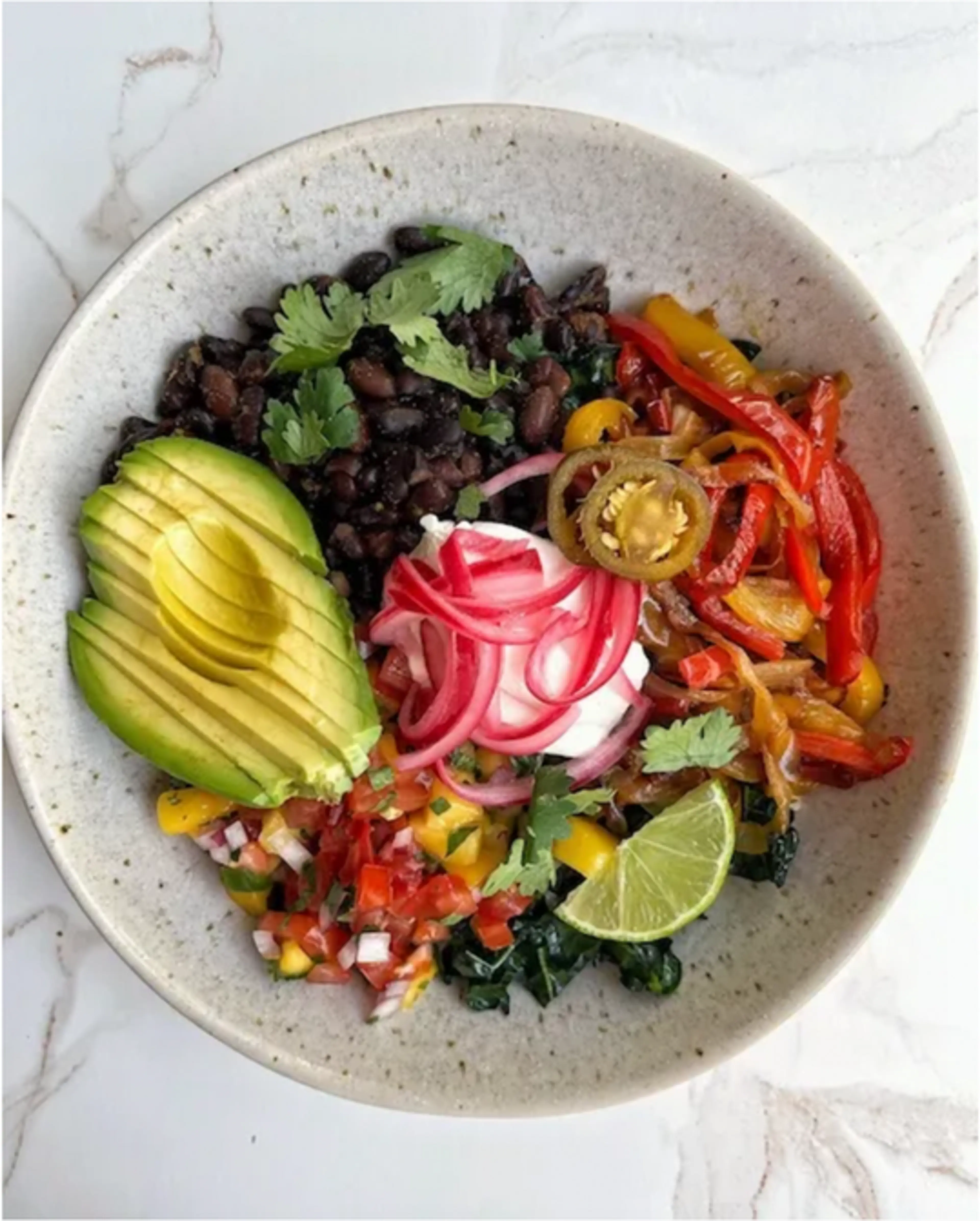 Rainbow Black Bean Bowl