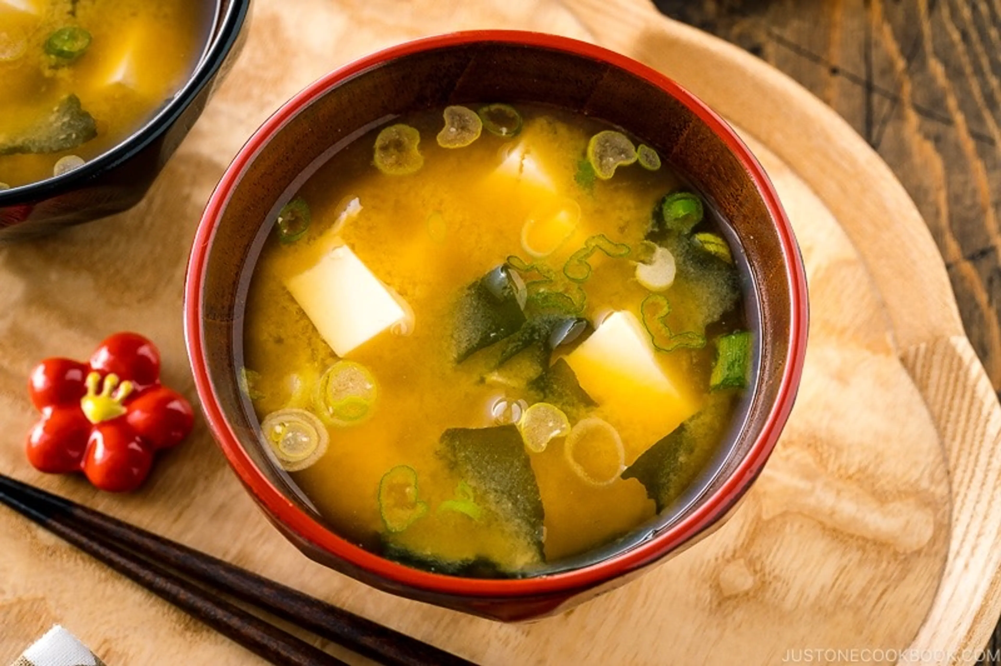 Homemade Miso Soup with Tofu