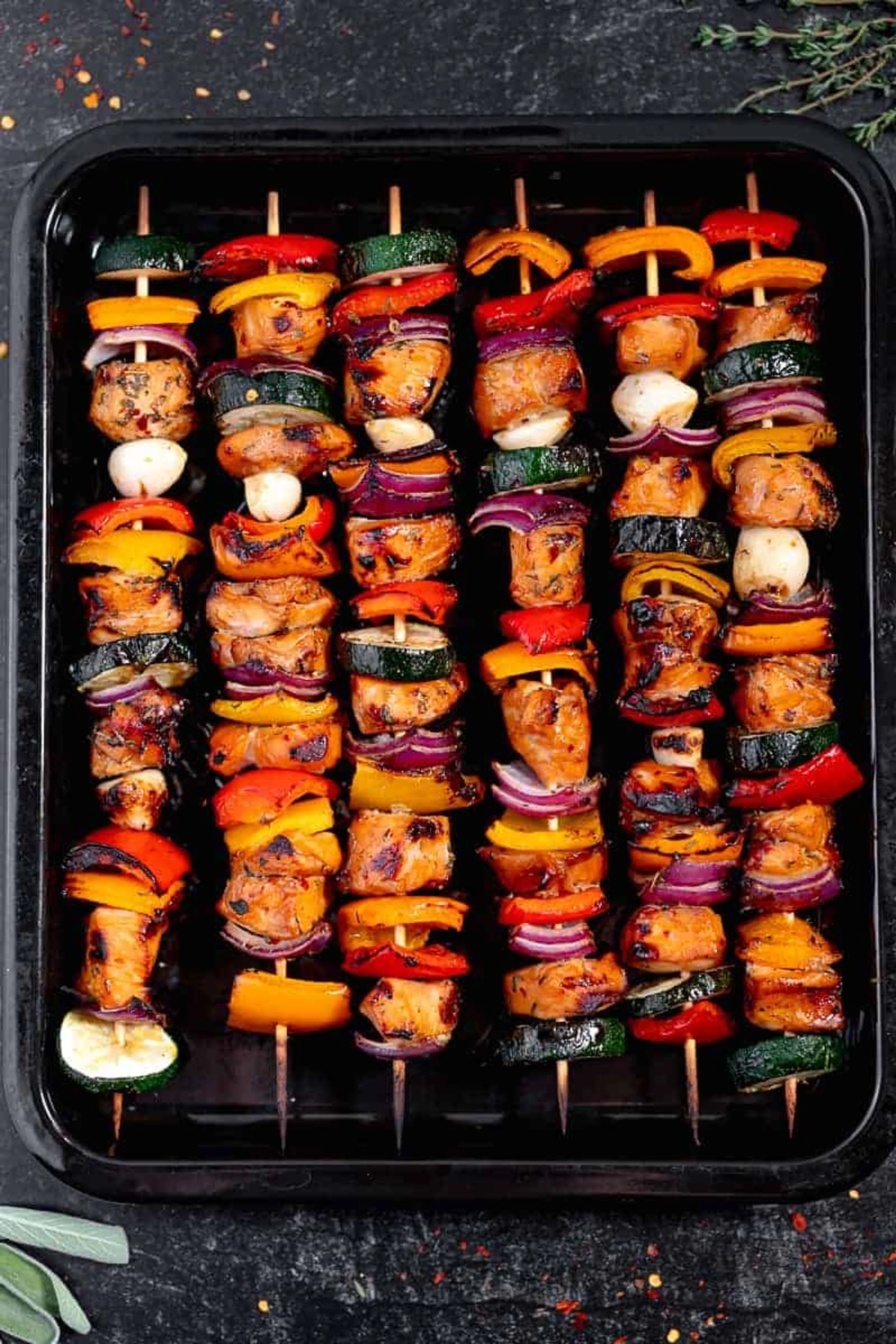 Chicken Skewers (With Chicken Kabob Marinade)