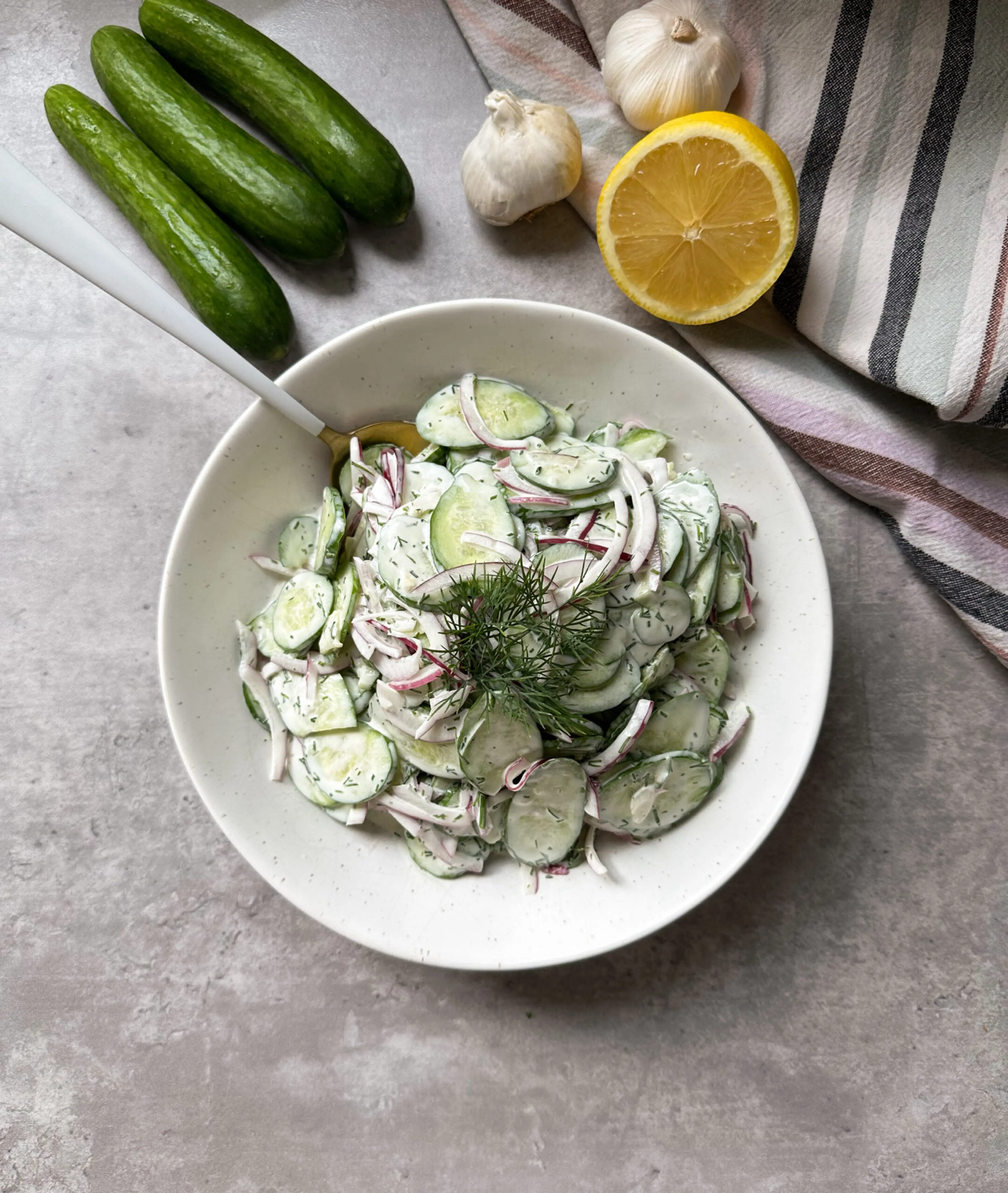 Creamy Cucumber Salad