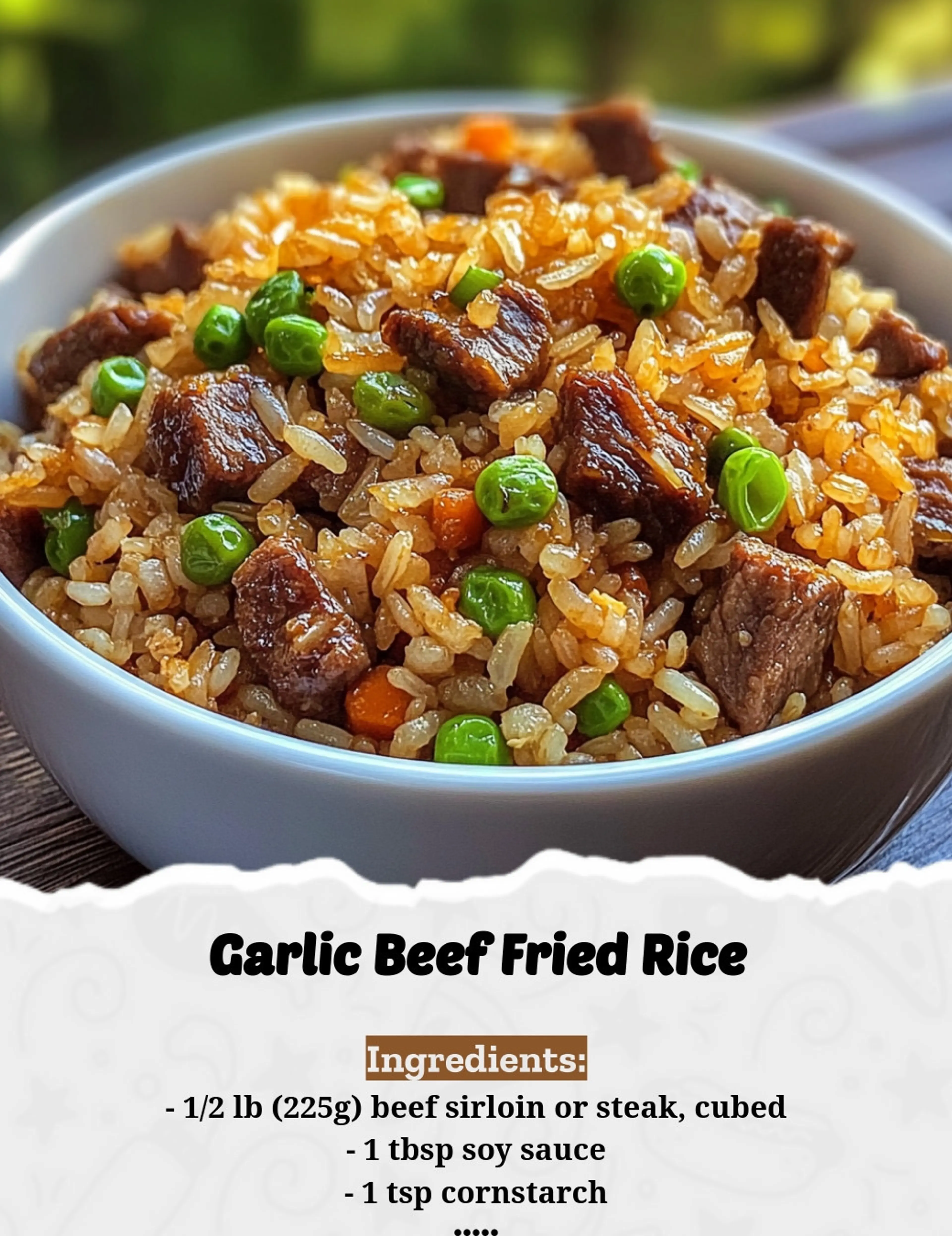 Garlic Beef Fried Rice