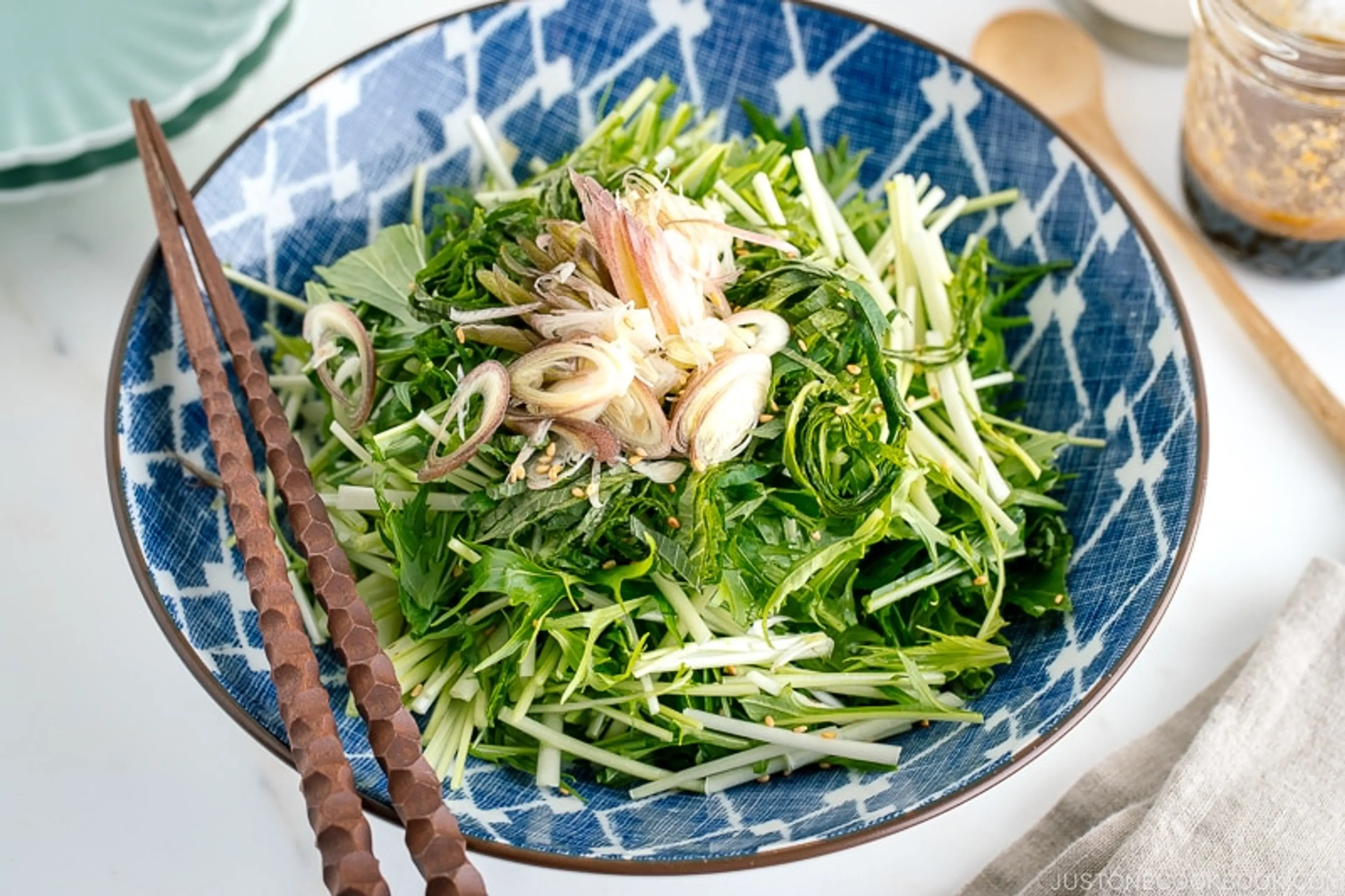 Mizuna Myoga Salad