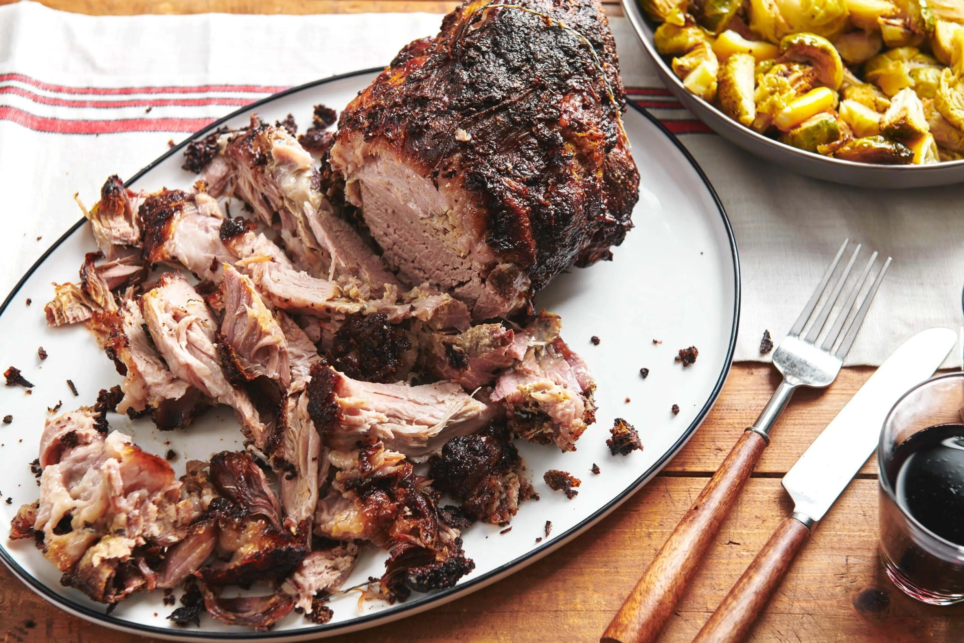 Fall-Apart Roasted Pork Shoulder with Rosemary, Mustard, and