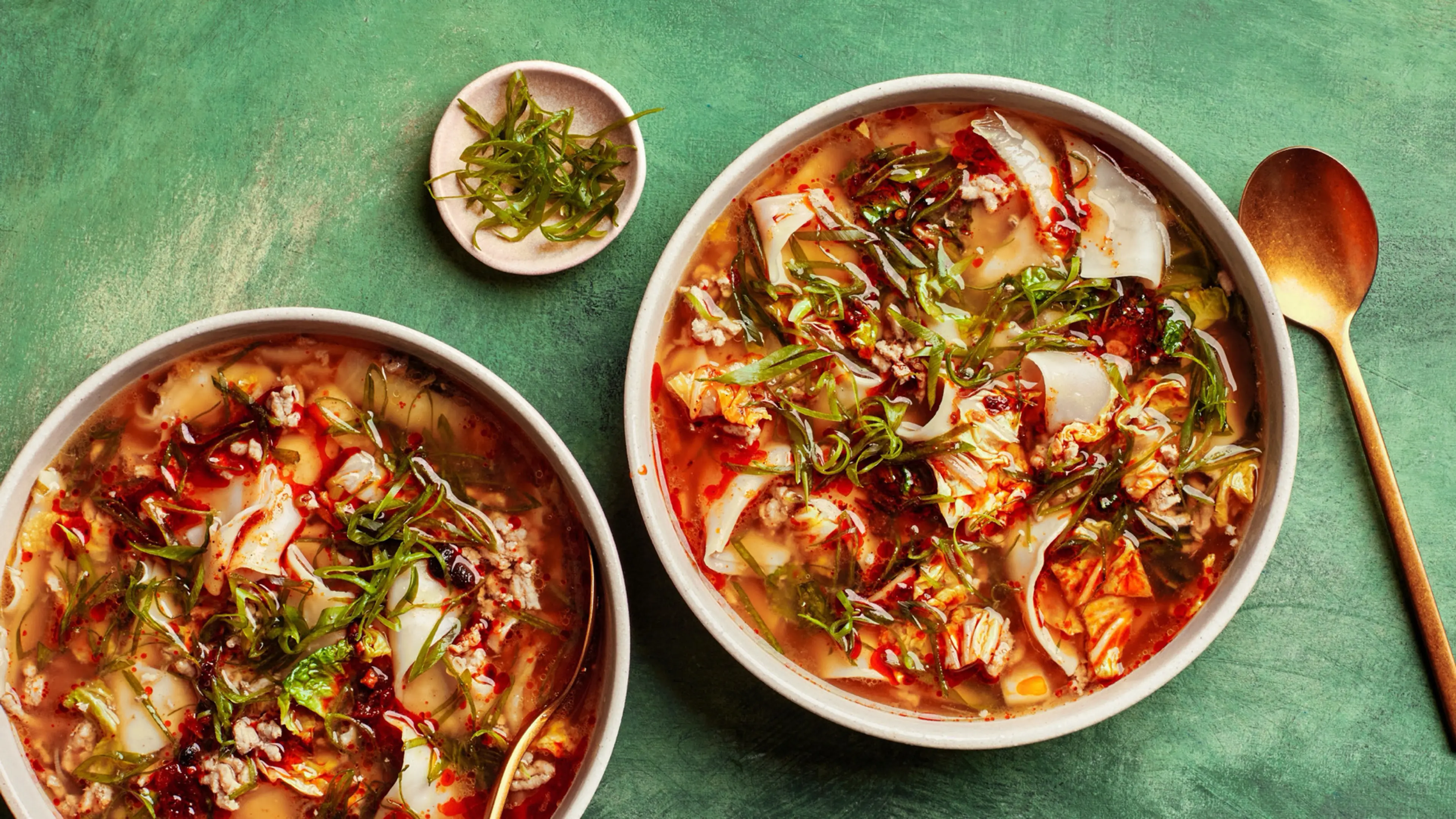 Broken Dumpling Soup With Pork and Cabbage