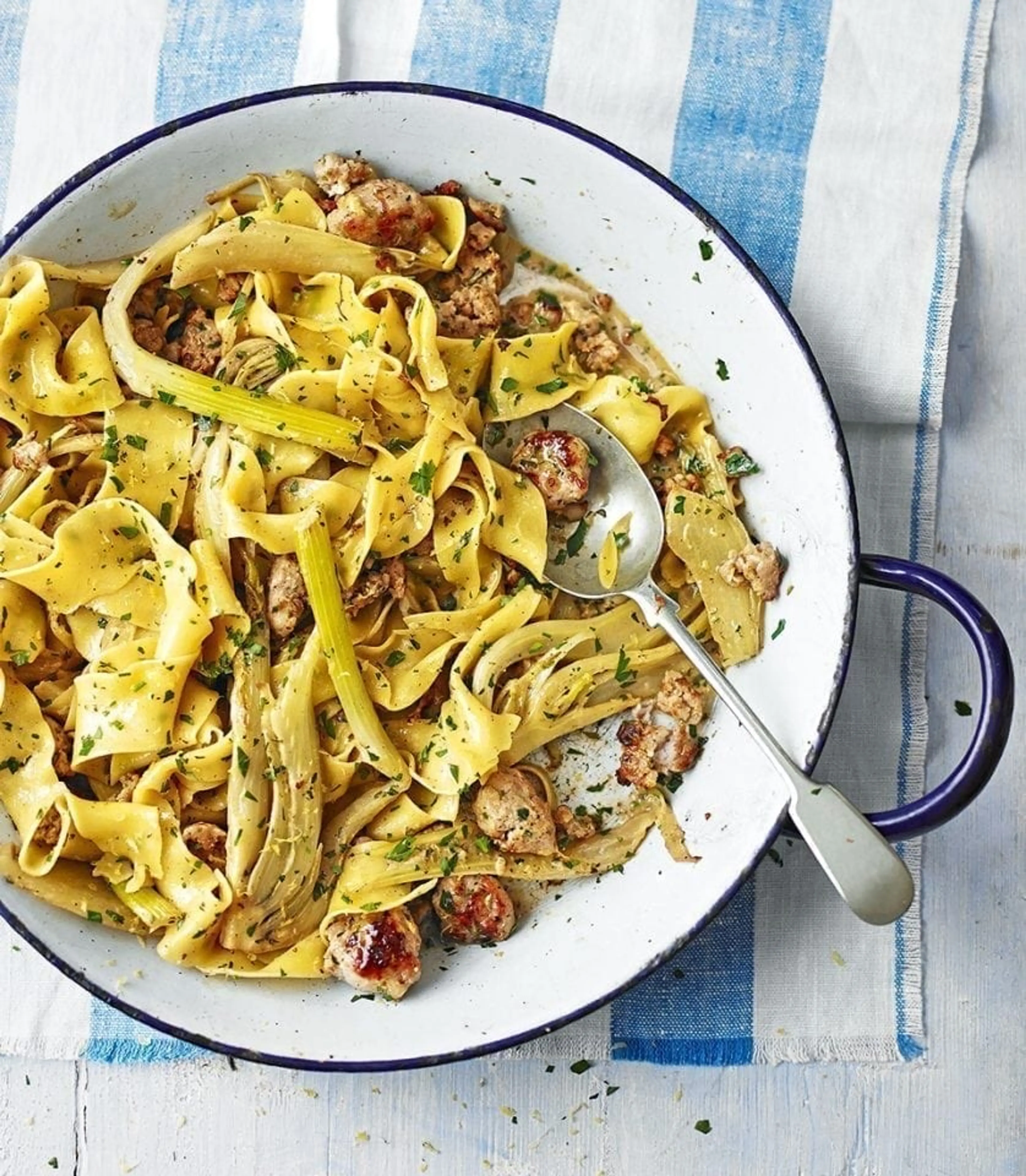 Fennel and pork pappardelle