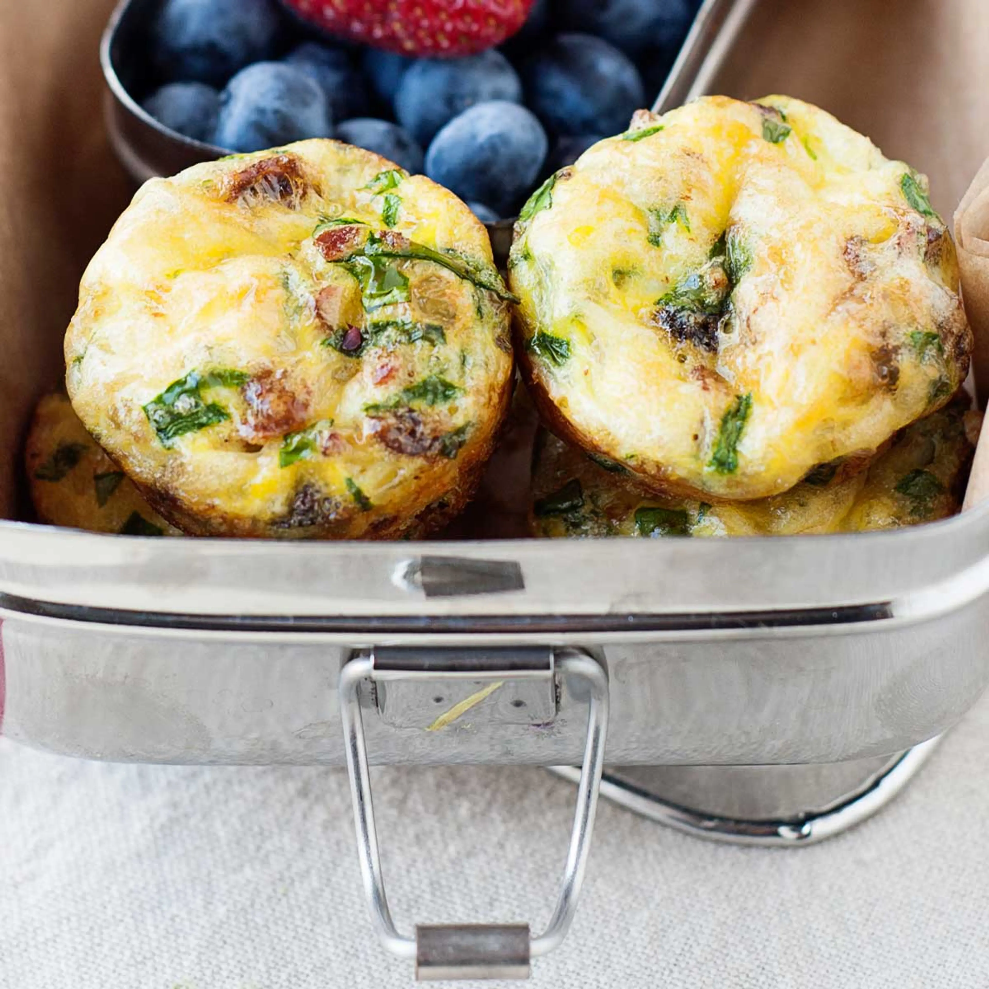 Spinach Bacon Mini Quiches