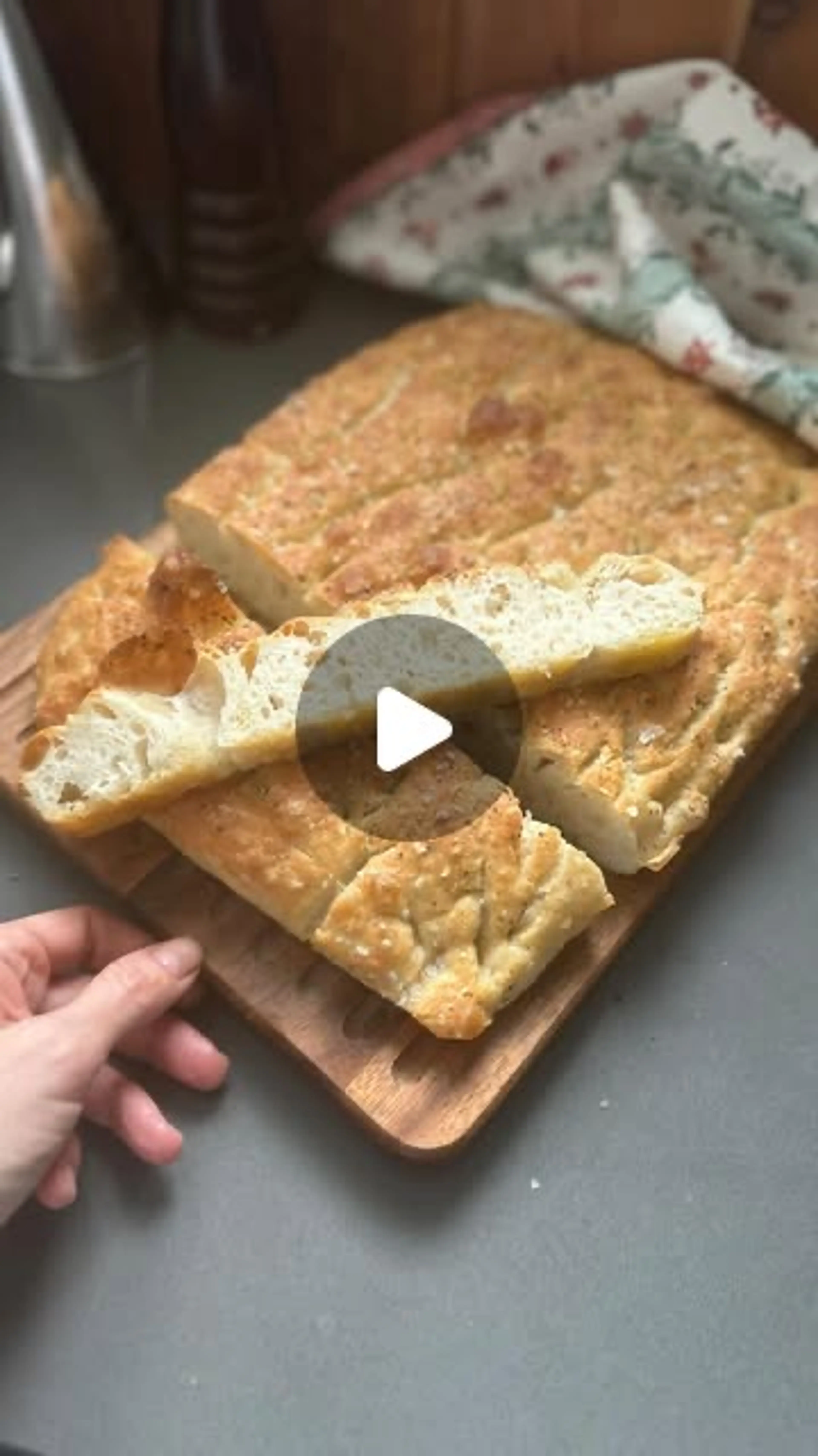 Focaccia Sin Amasado