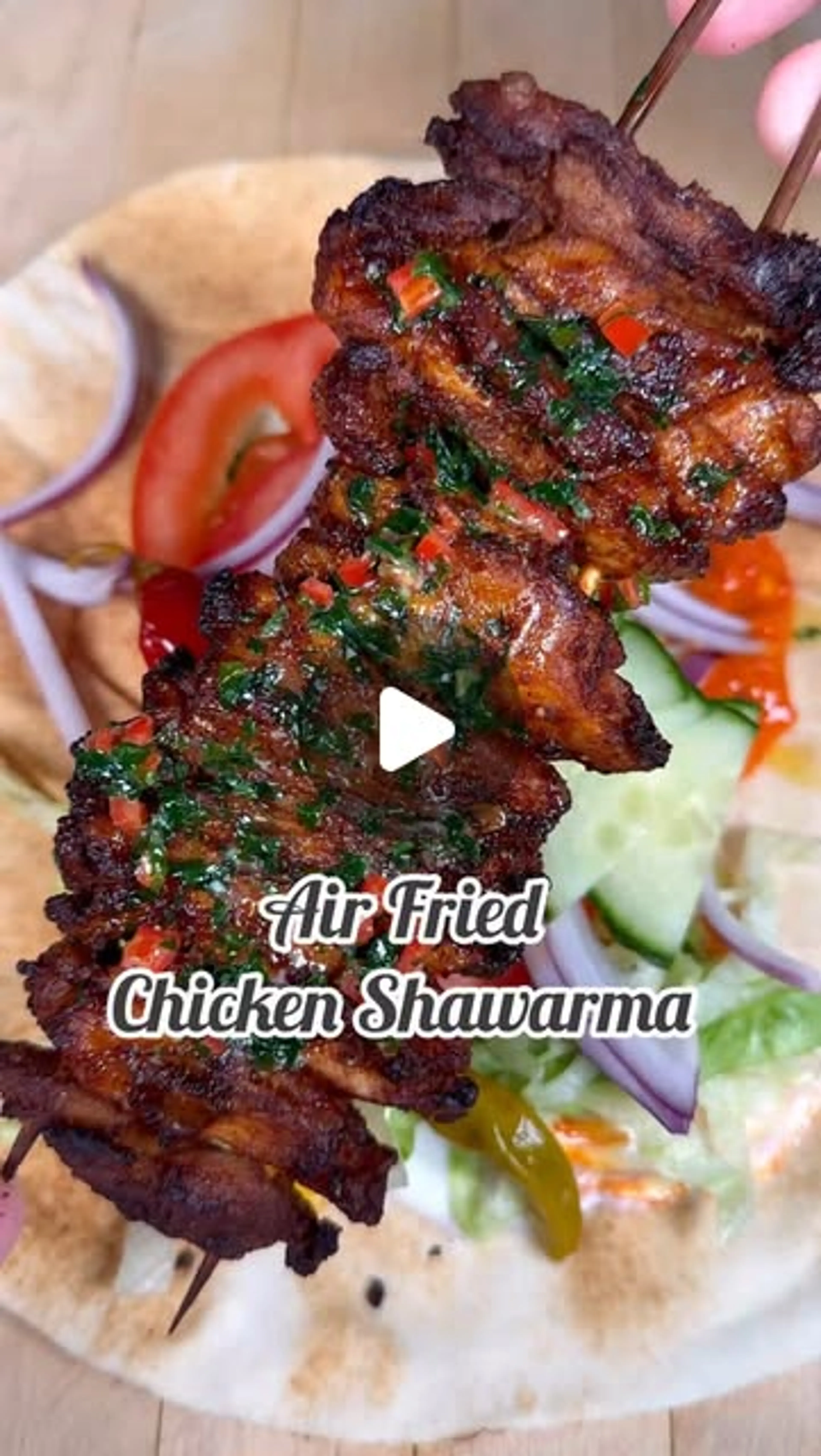 Air Fried Chicken Shawarma