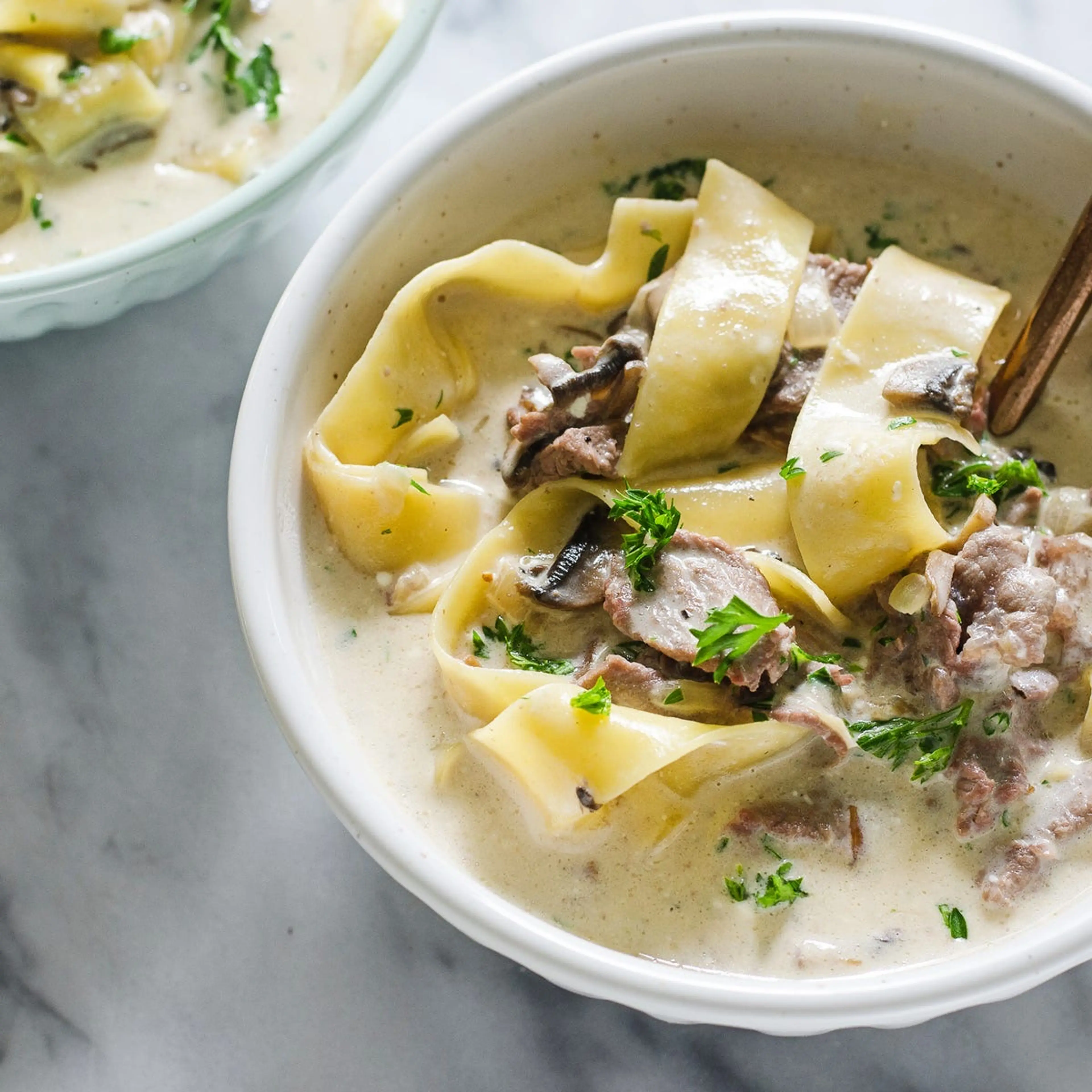 Beef Stroganoff Soup