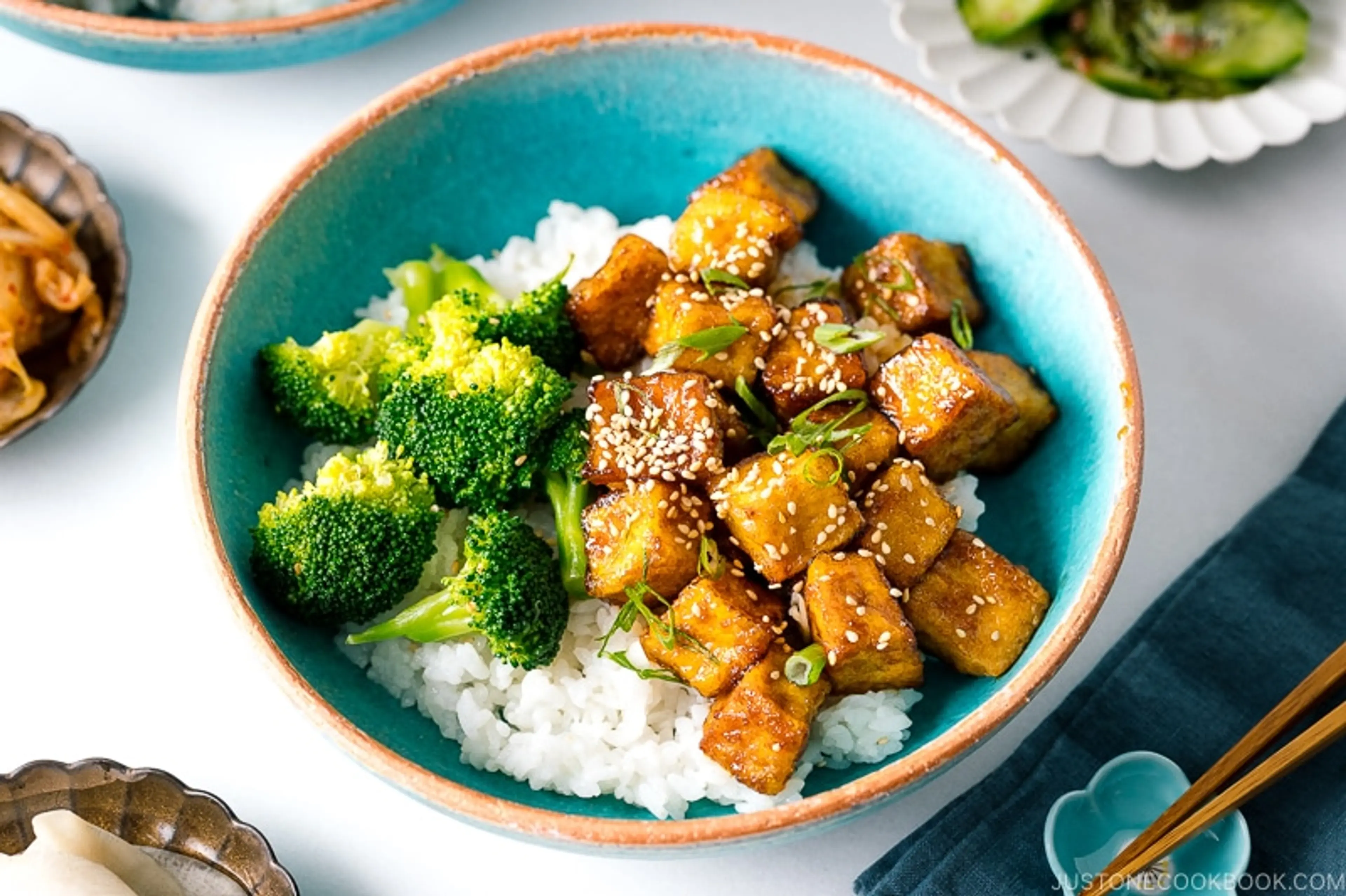 Pan-Fried Teriyaki Tofu Bowl