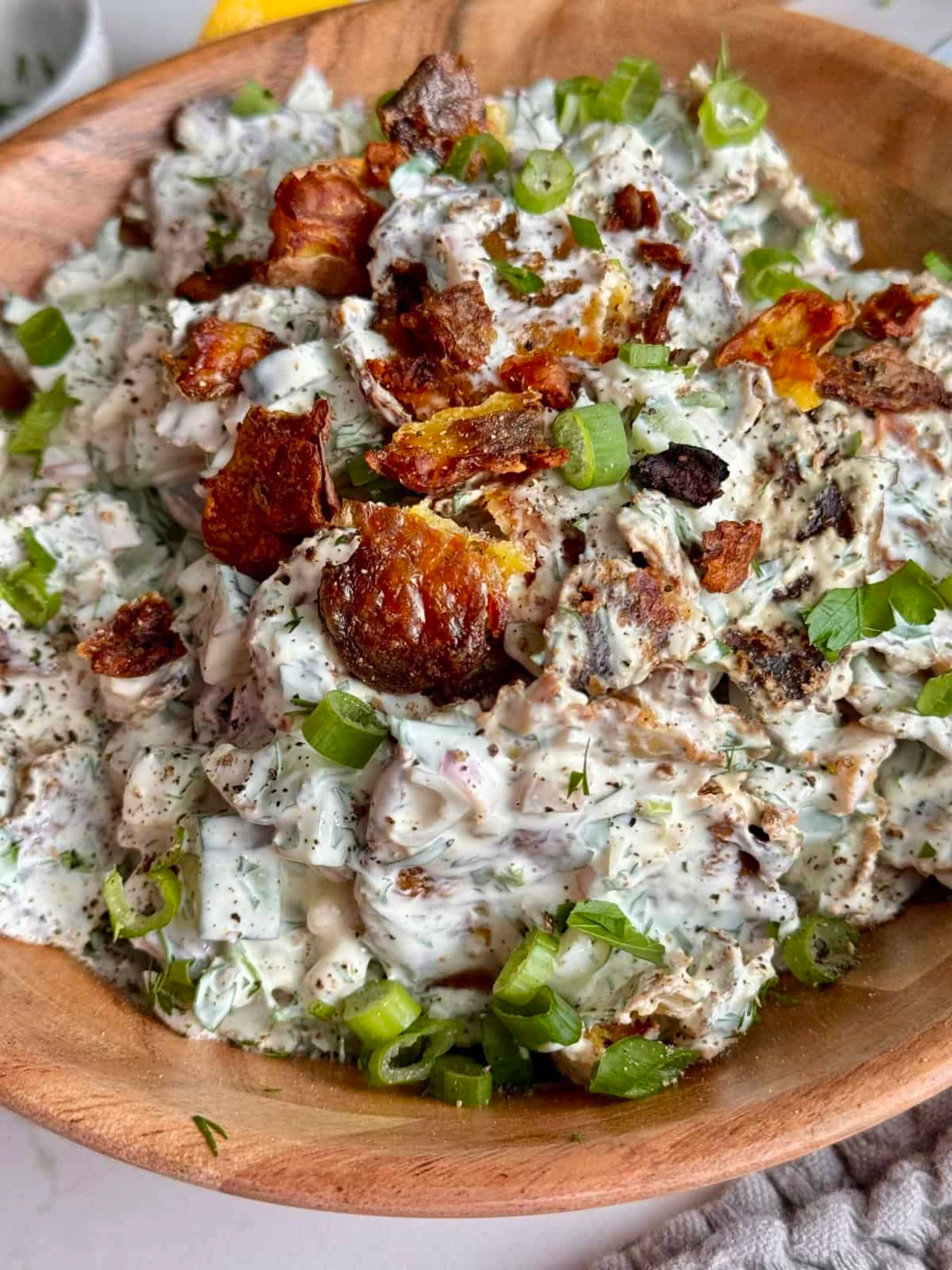 Crispy Smashed Potato Salad