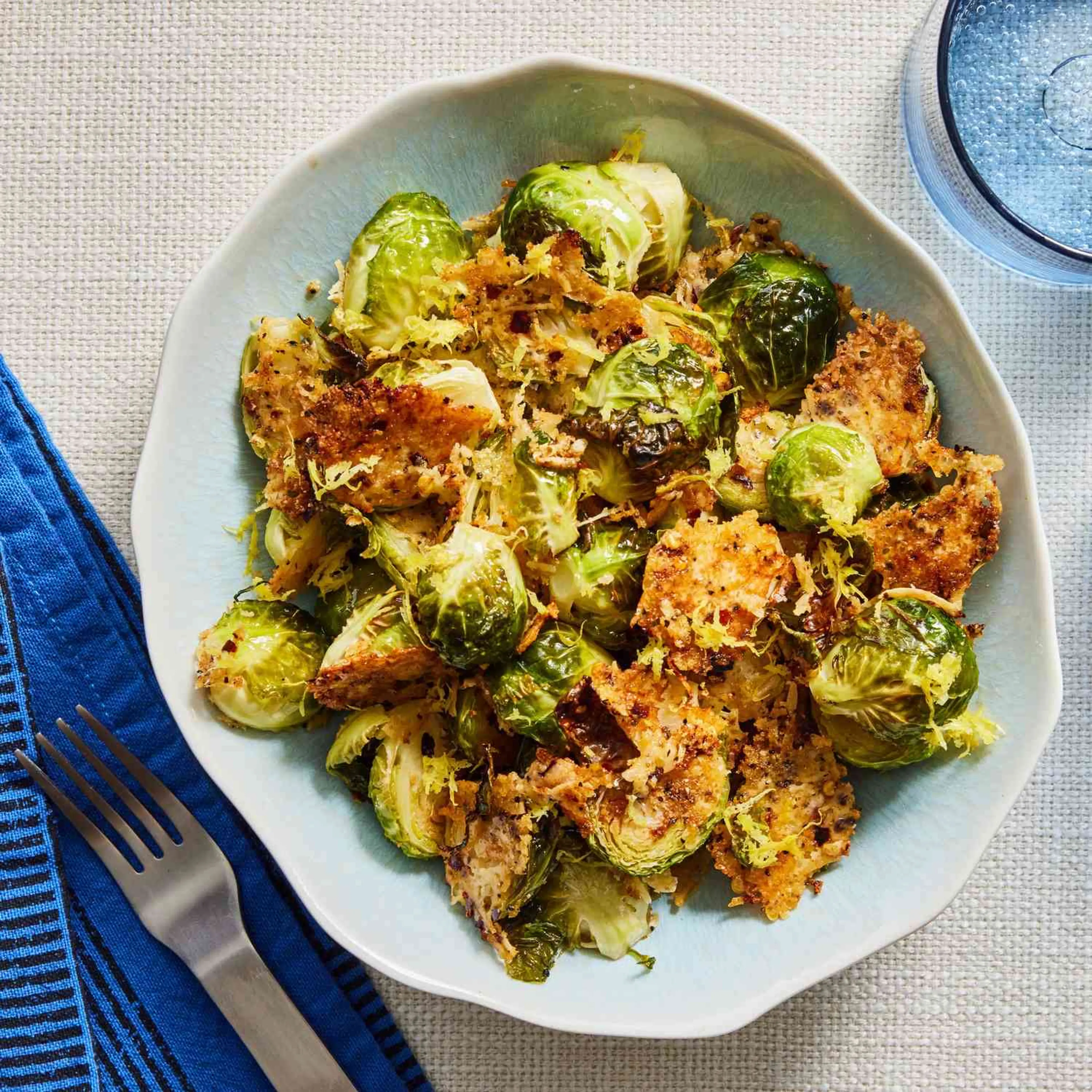 Parmesan-Crusted Brussels Sprouts