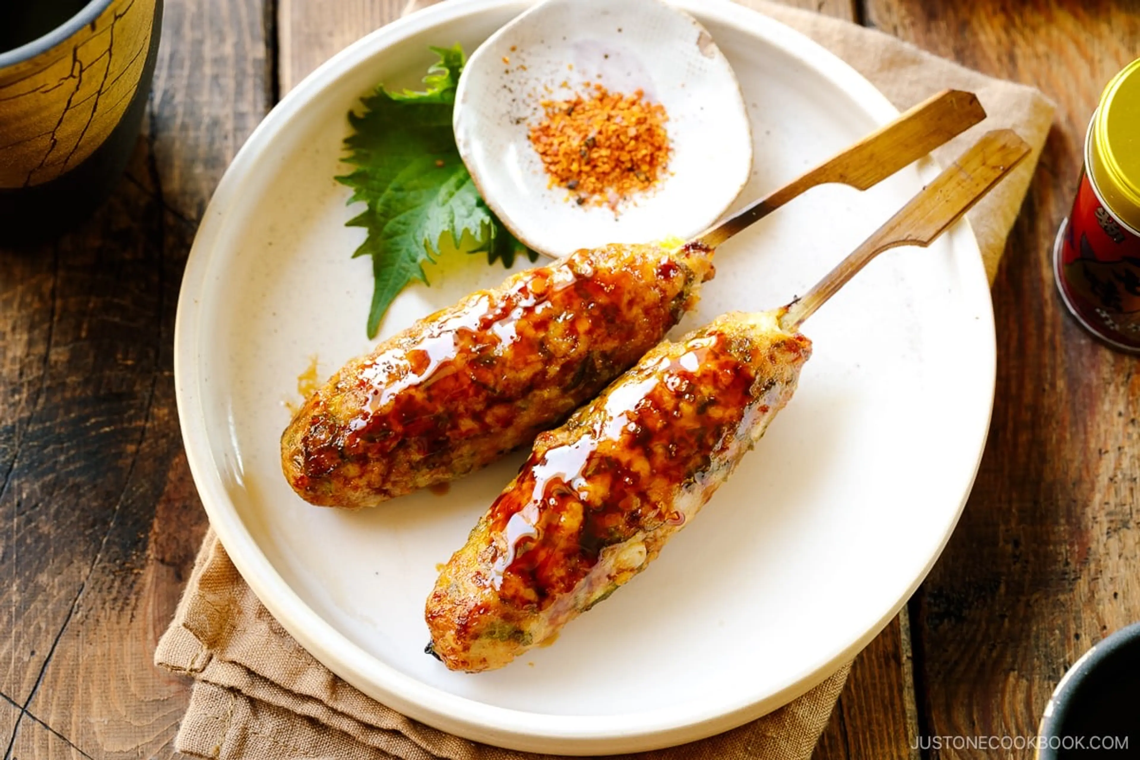 Tsukune (Japanese Chicken Meatball Skewers)