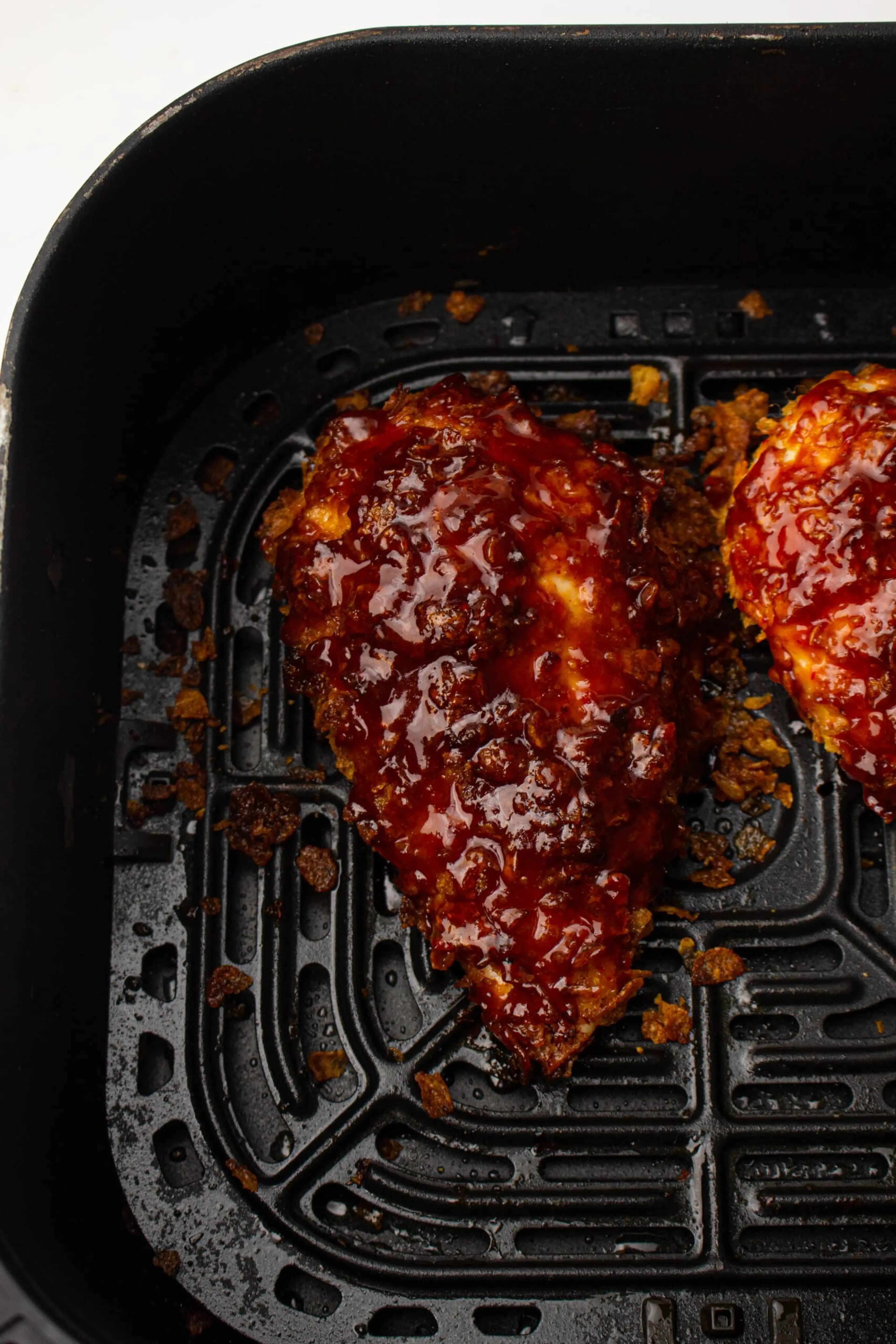 Air fryer bbq cornflake fried chicken