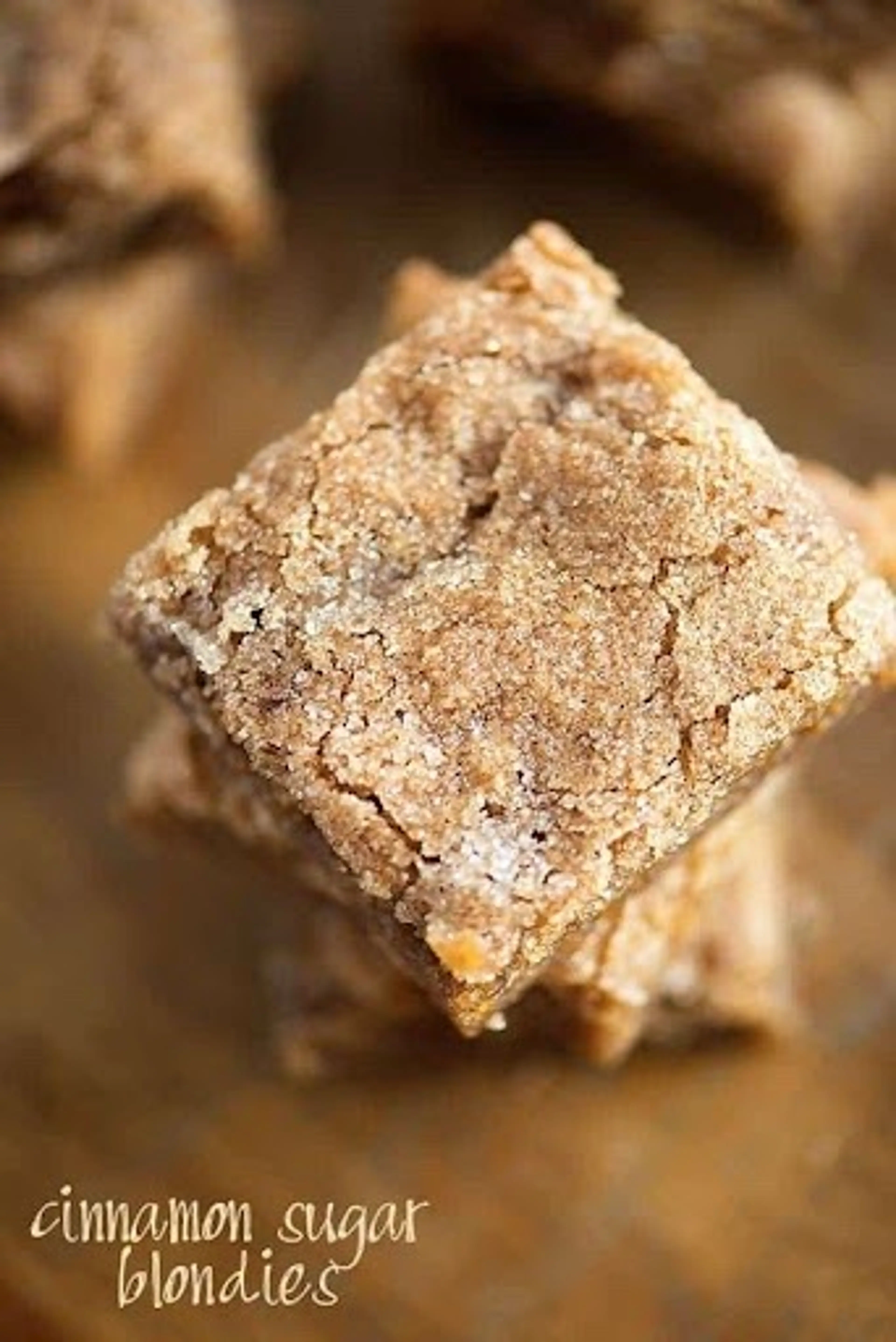 Cinnamon Sugar Blondies