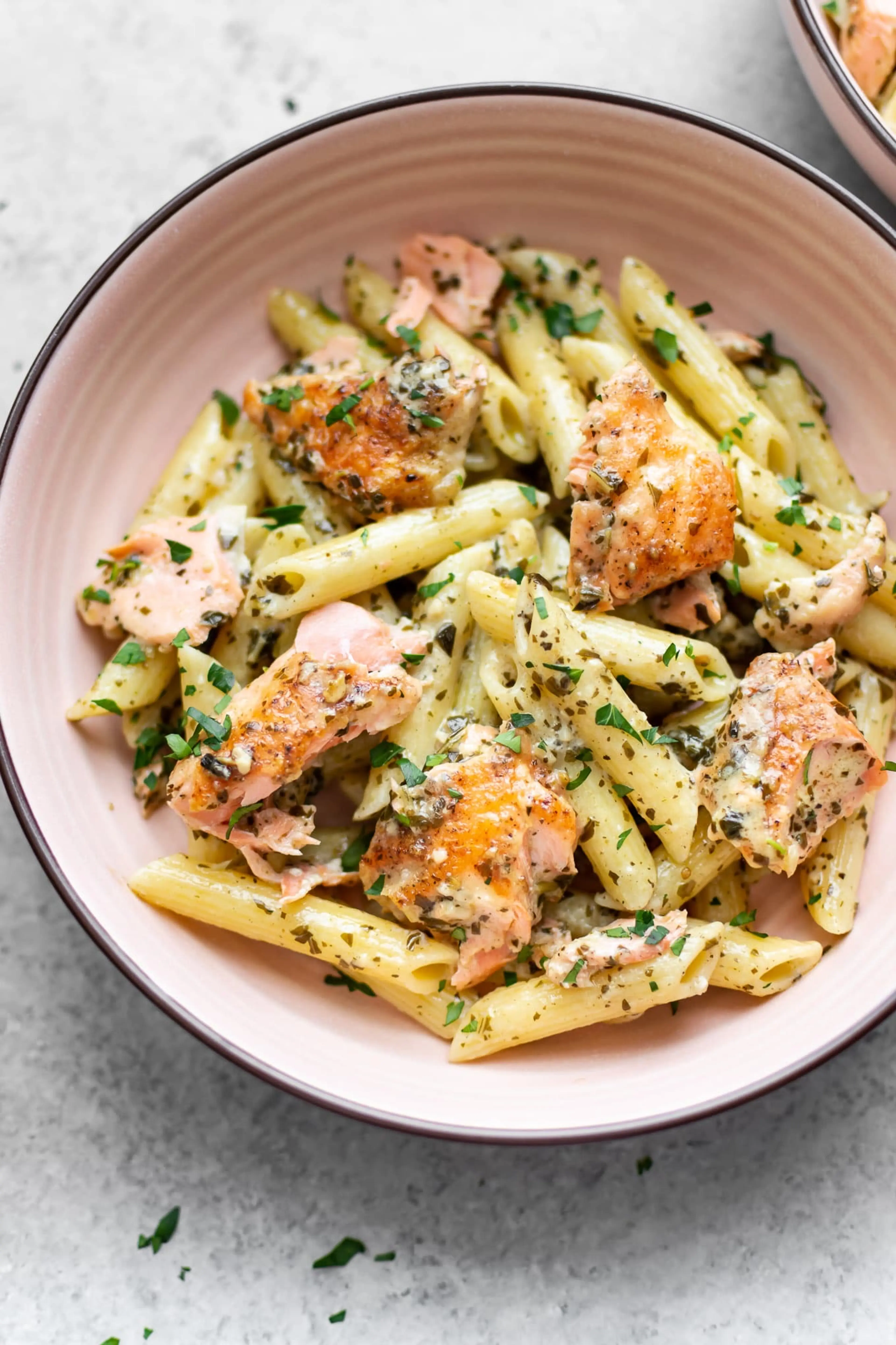 Salmon Pesto Pasta