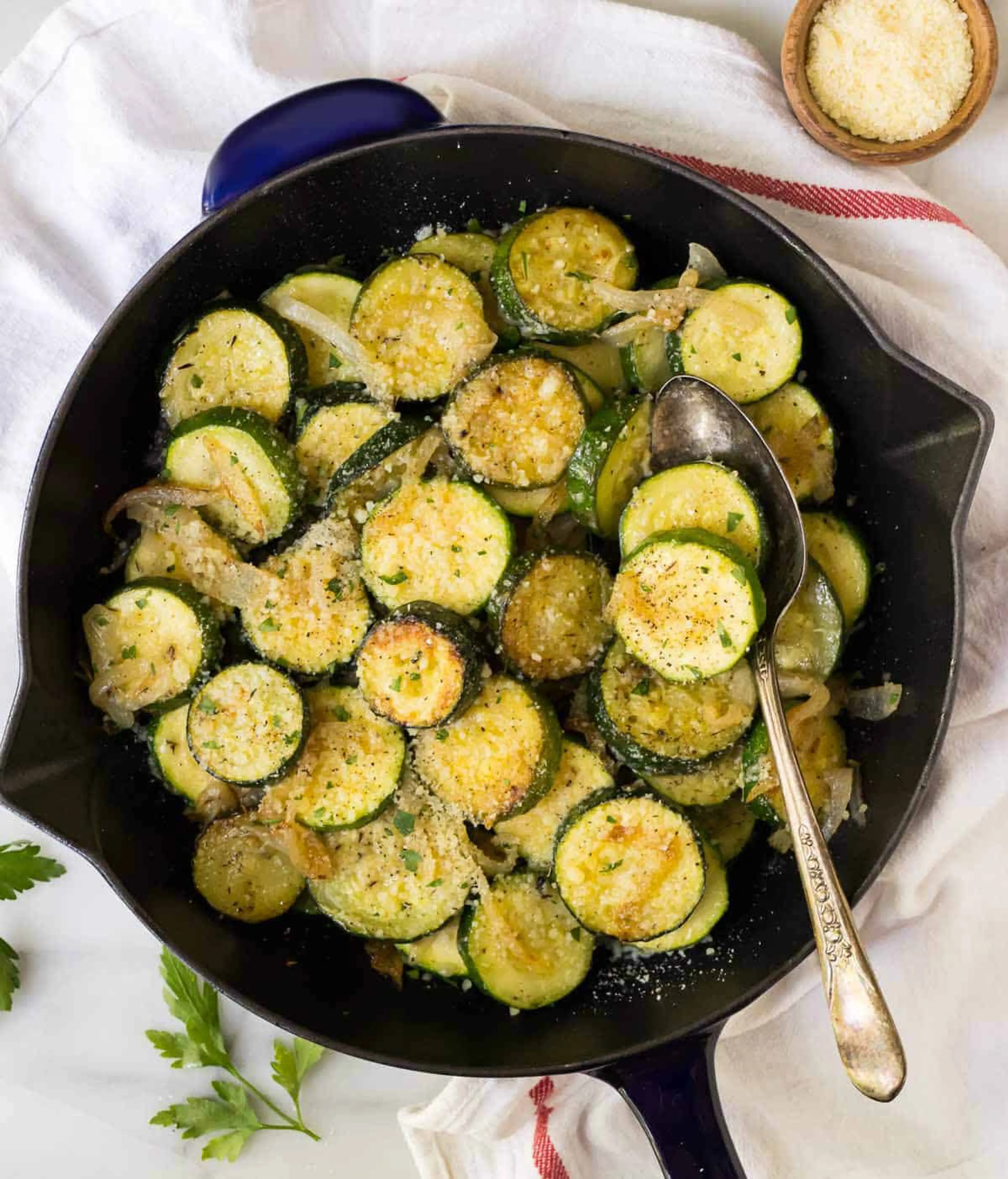 Sautéed Zucchini with Parmesan