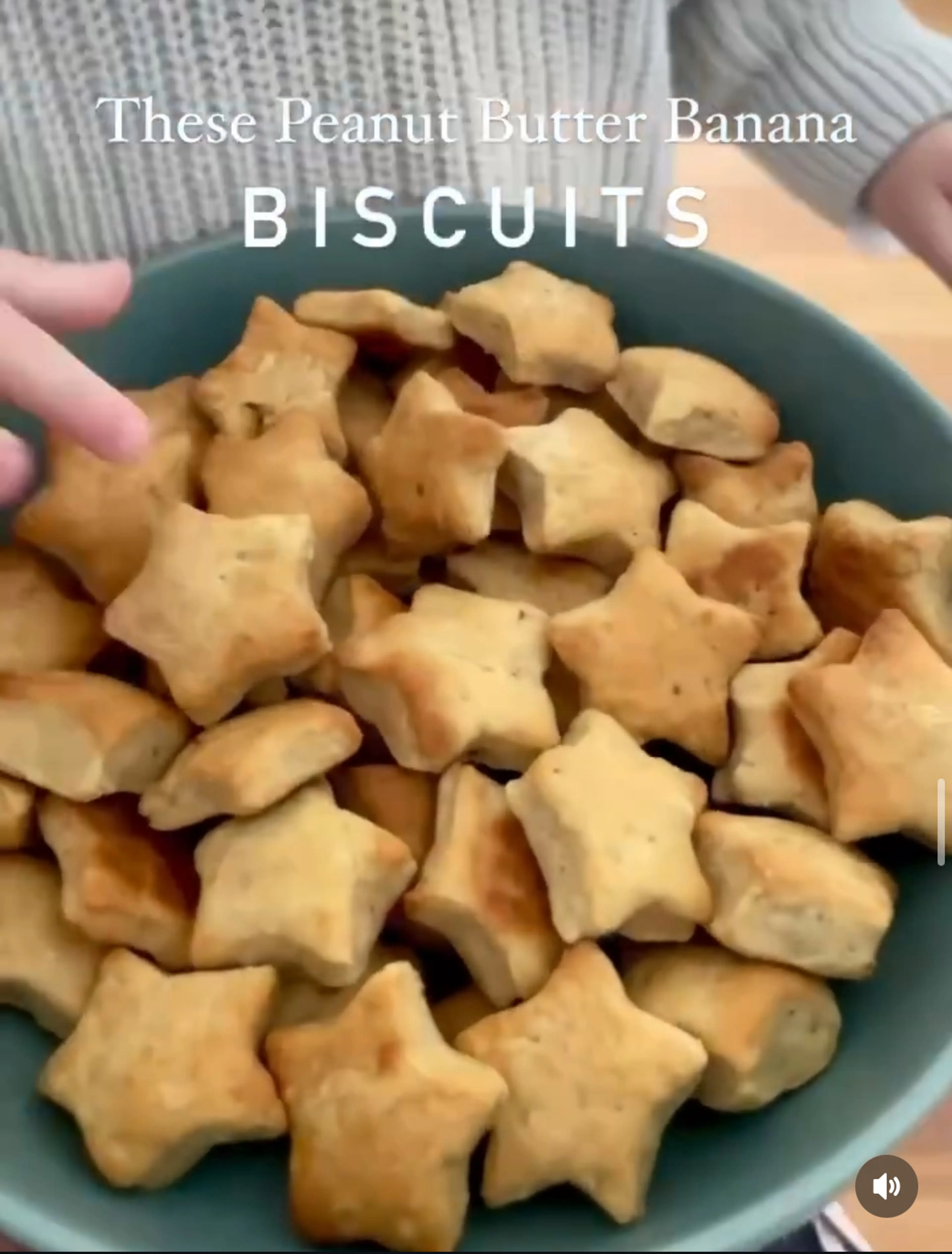 Peanut Butter Banana Biscuits