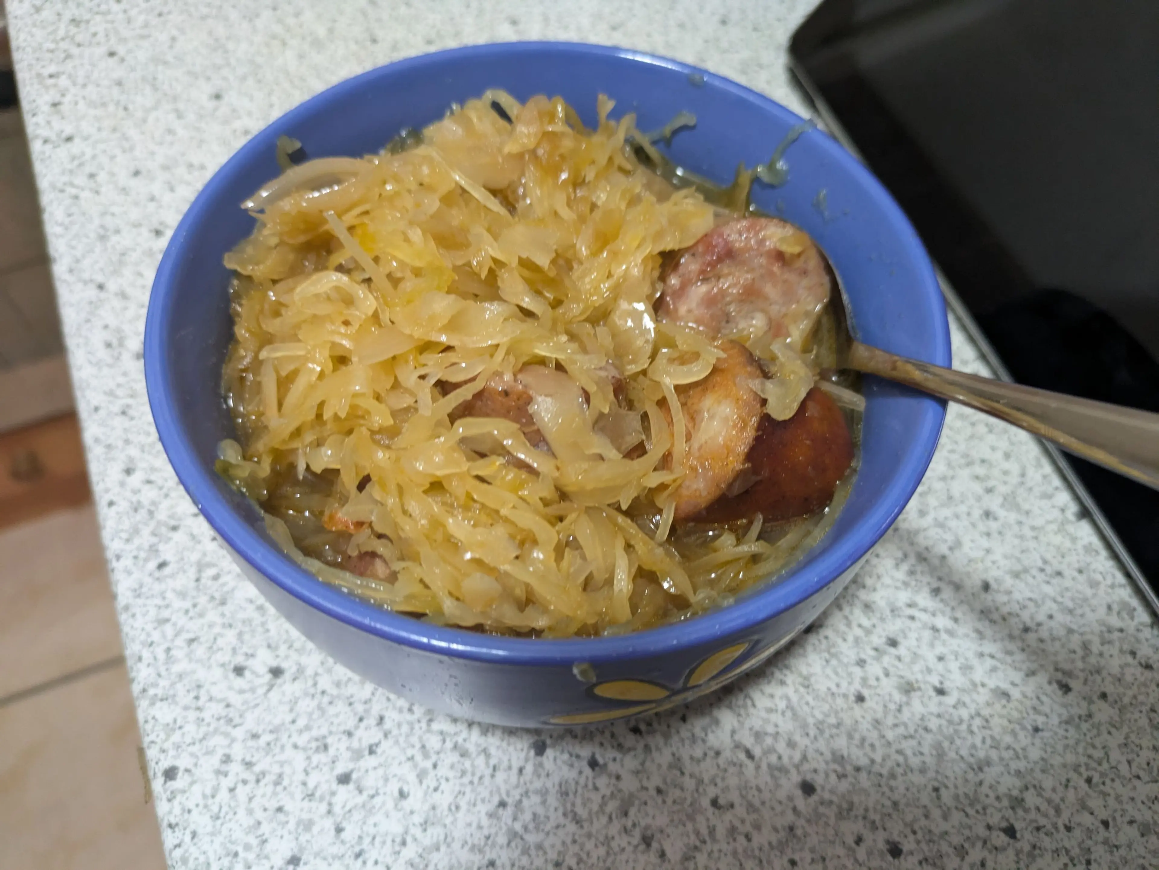 Slow Cooker Sauerkraut and Kielbasa