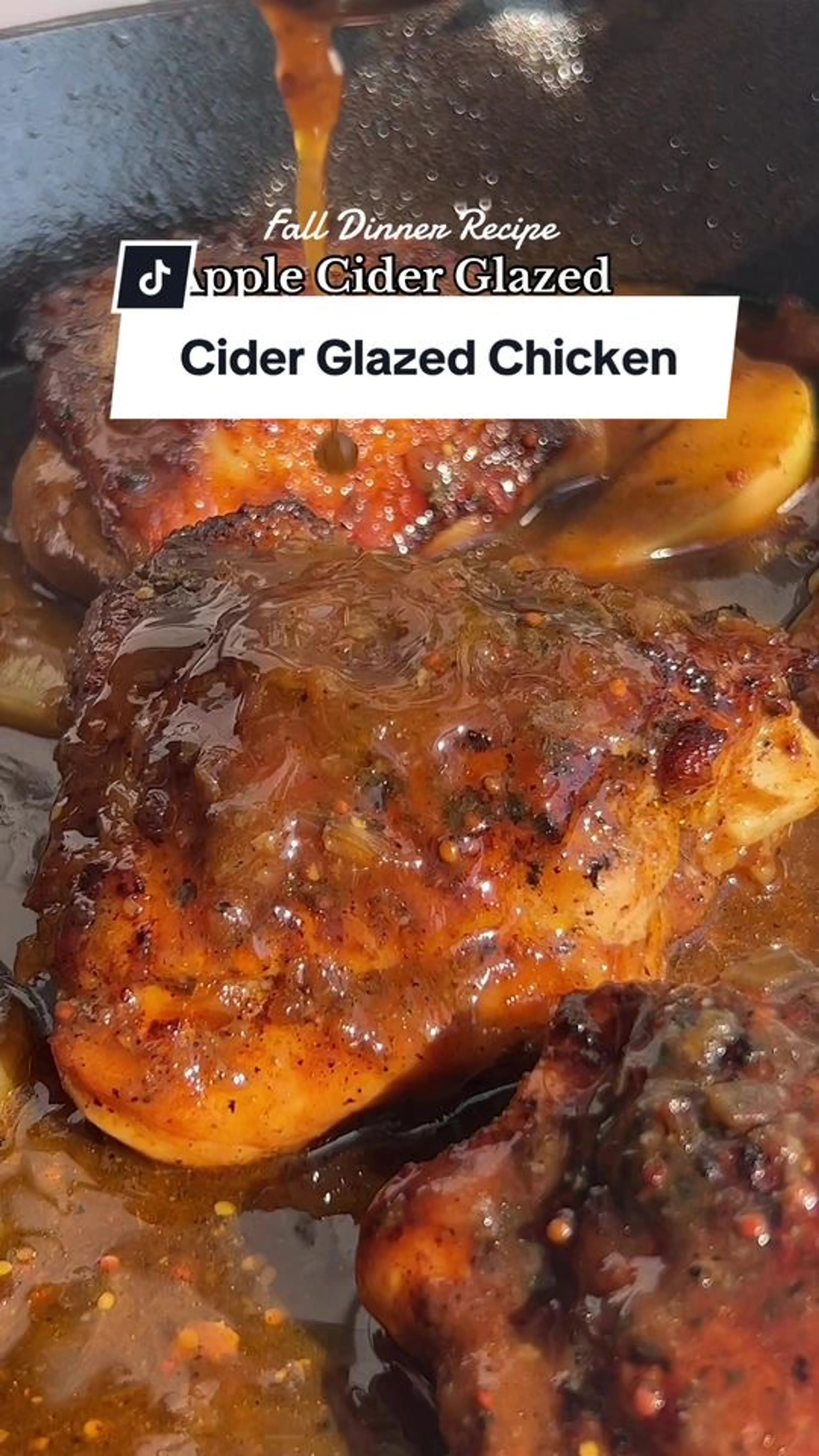 Apple Cider Glazed Chicken - Dinner Recipe