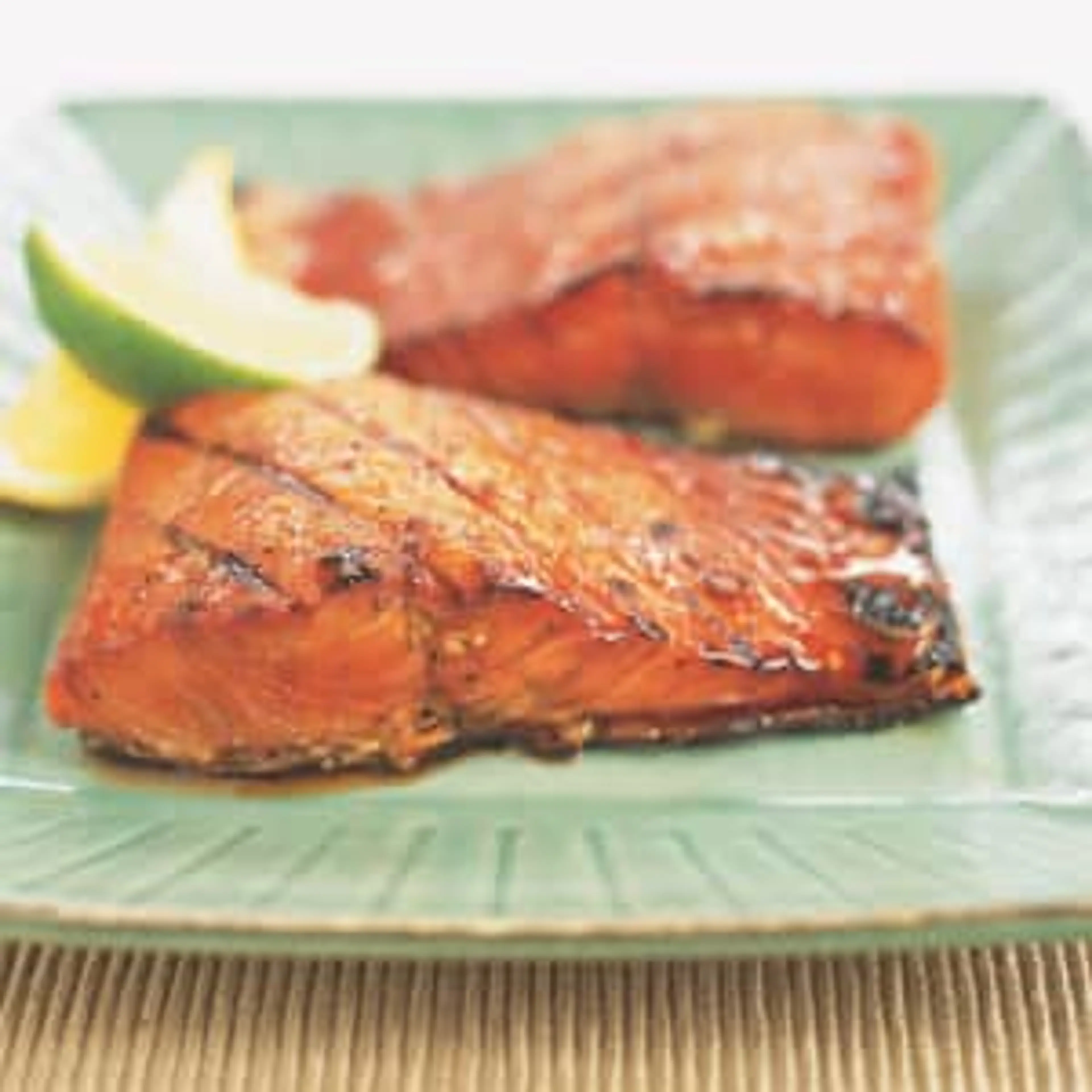 Grilled Salmon with Maple-Soy Glaze