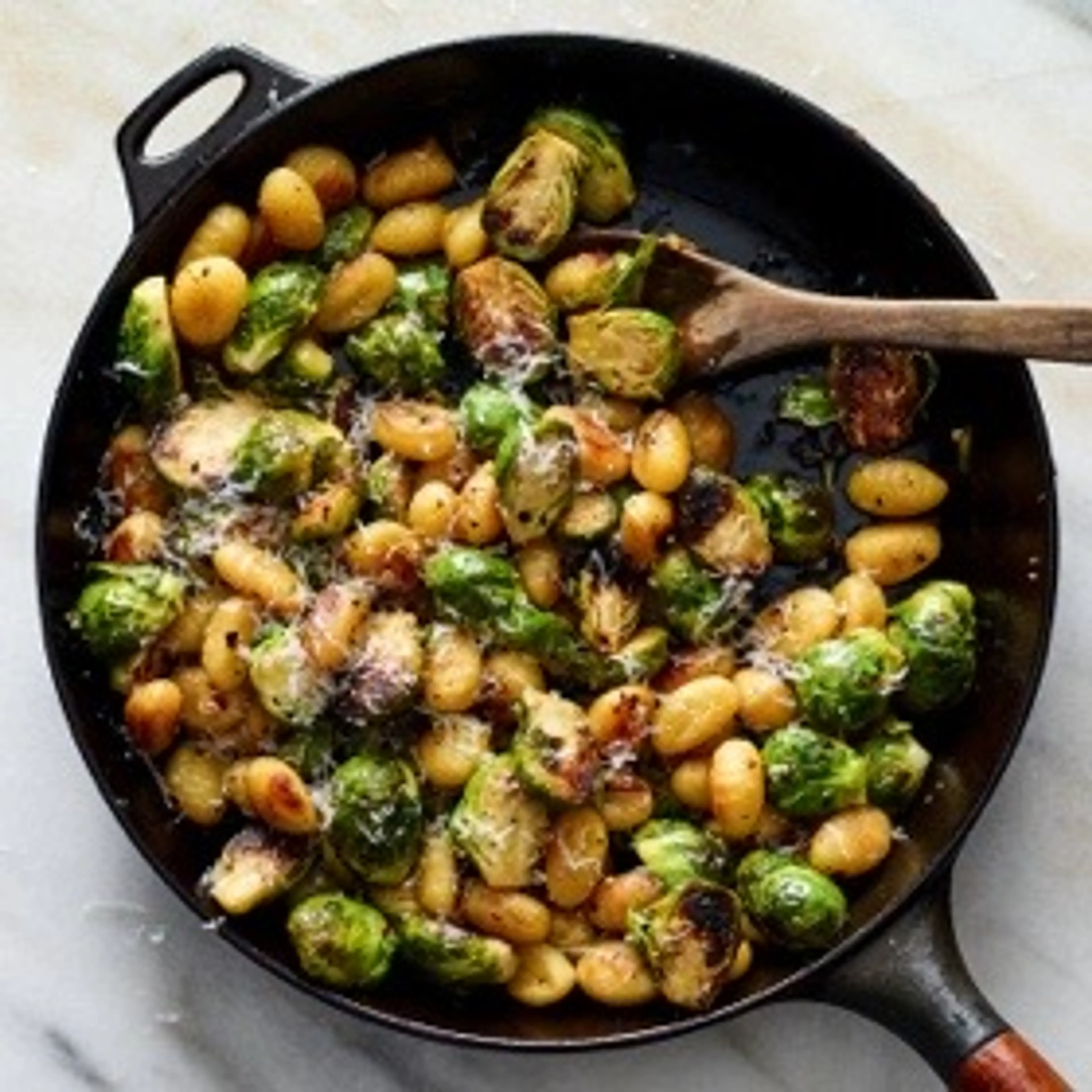 Crisp Gnocchi with Brussels Sprouts and Brown Butter