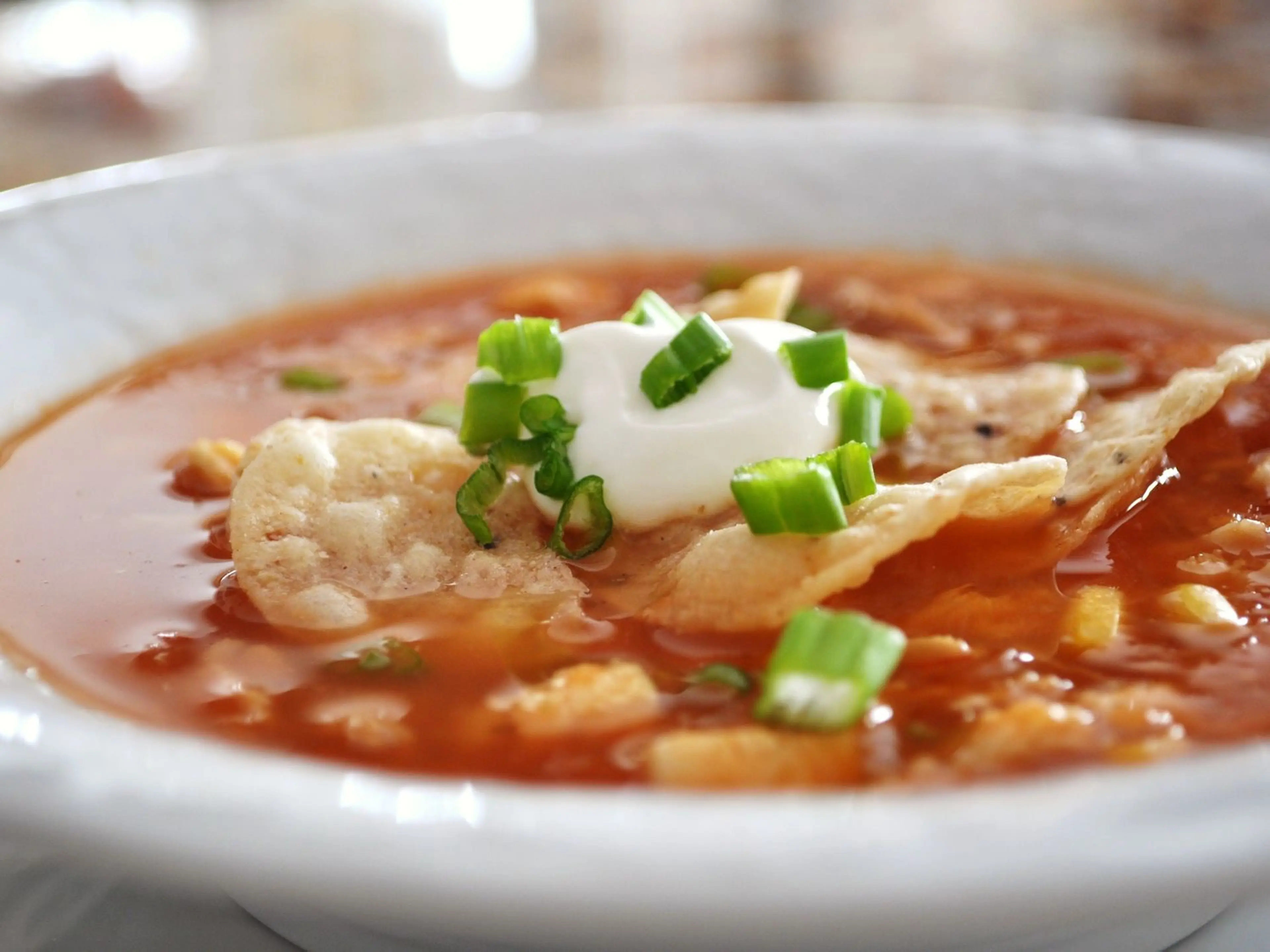 Chicken Tortilla Soup with Salsa