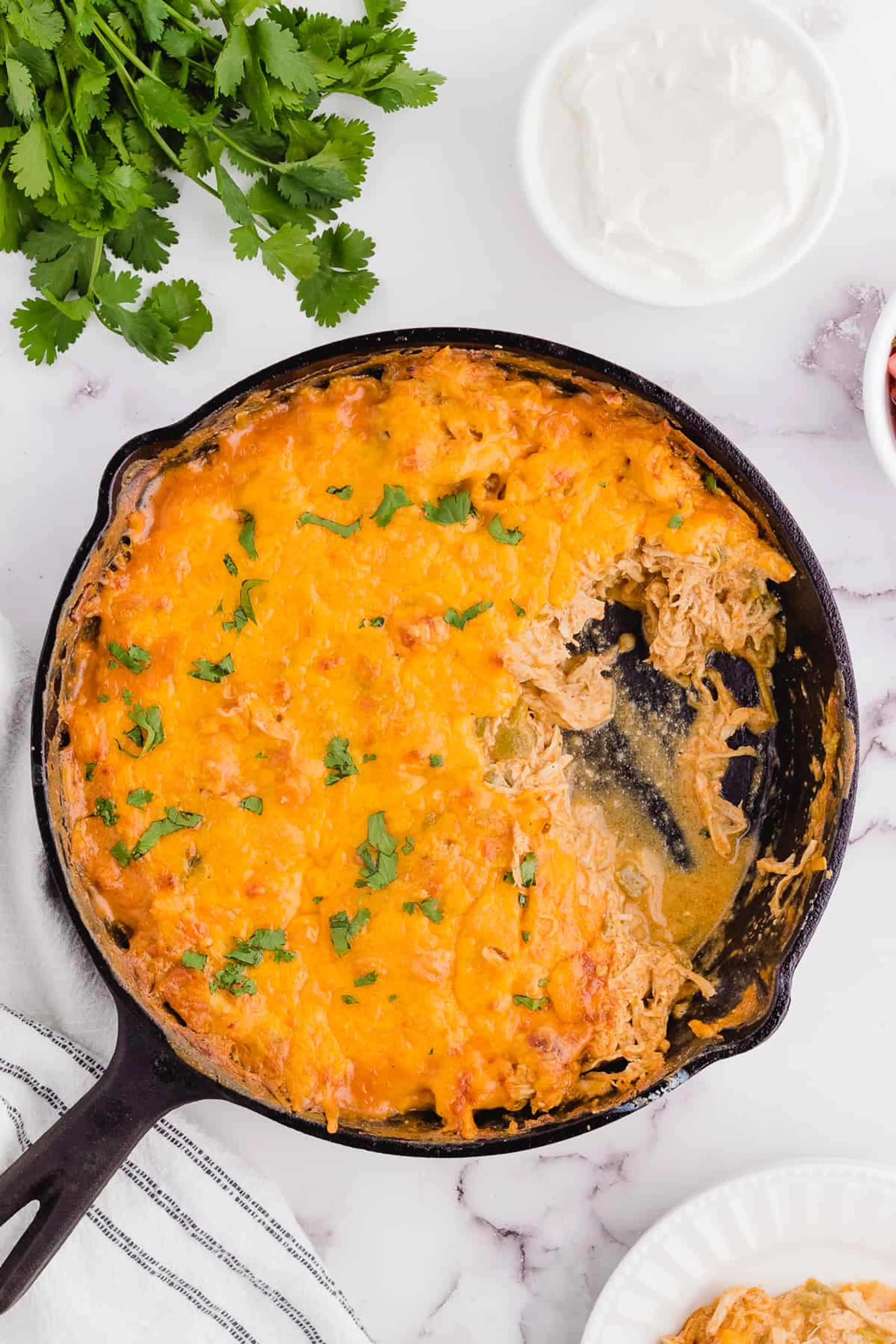 Keto Chicken Enchilada Casserole