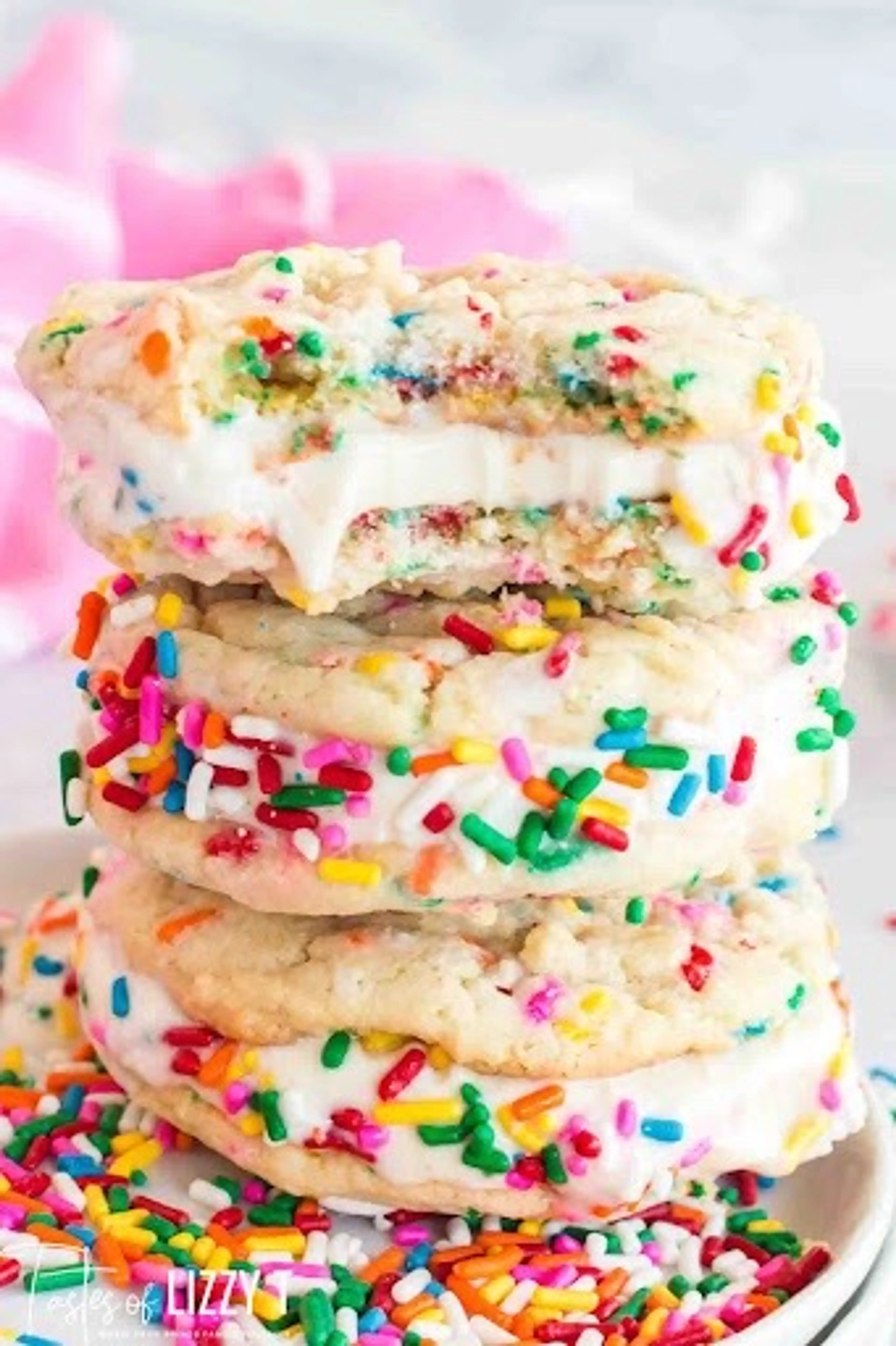 Funfetti Ice Cream Sandwiches