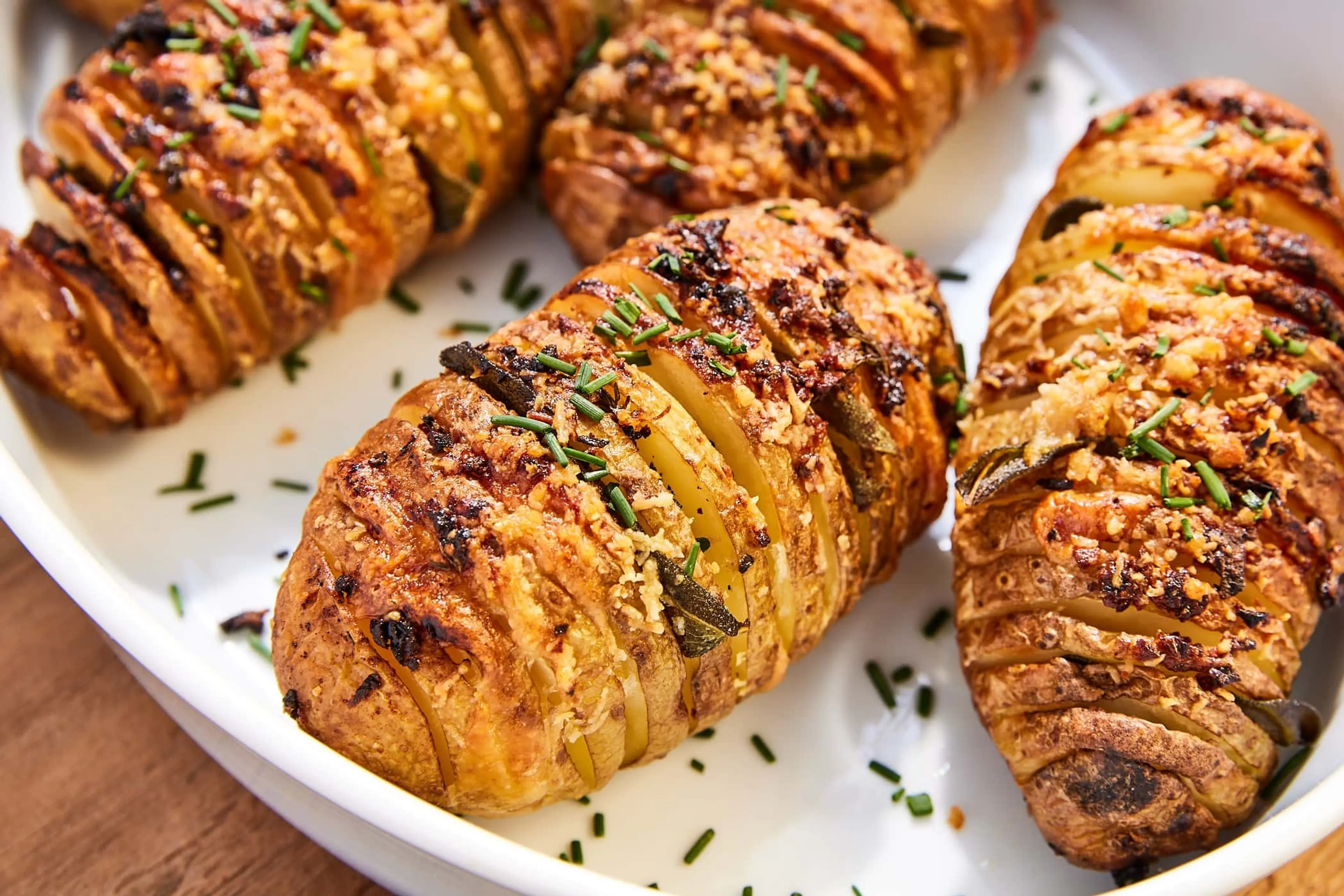 Garlic Butter Hasselback Potatoes