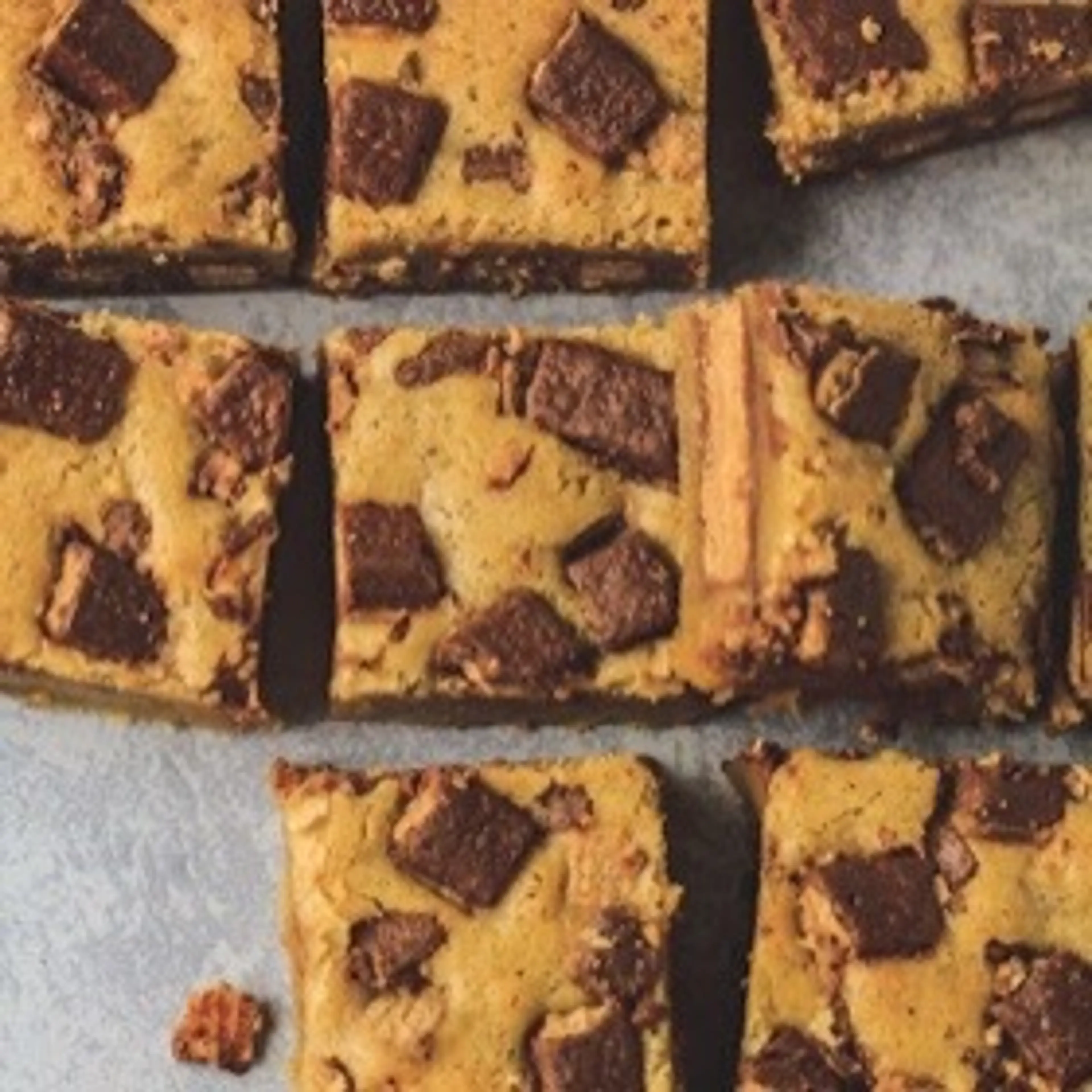 Fudgy KitKat Blondies