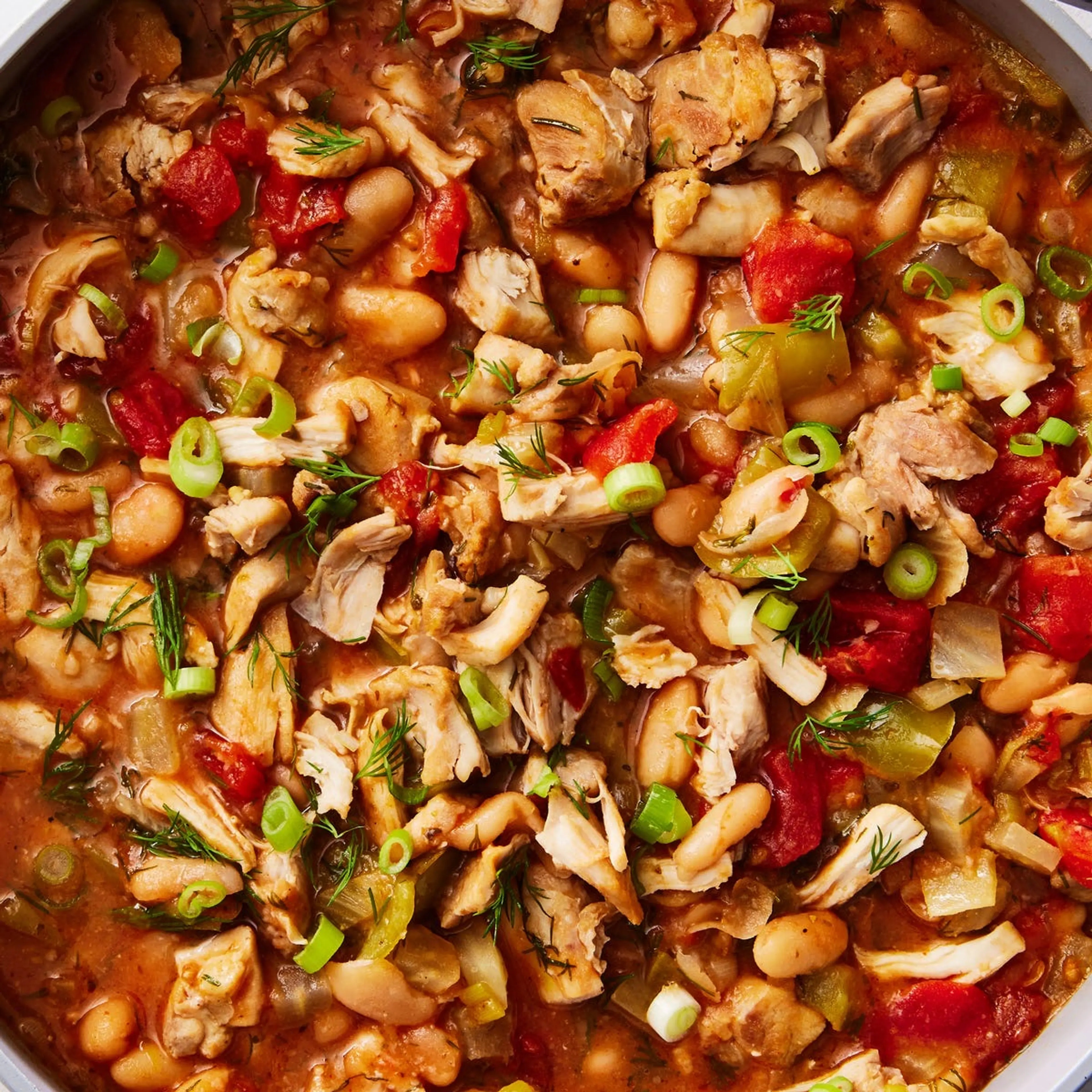 One-Pot Greek Chicken Chili