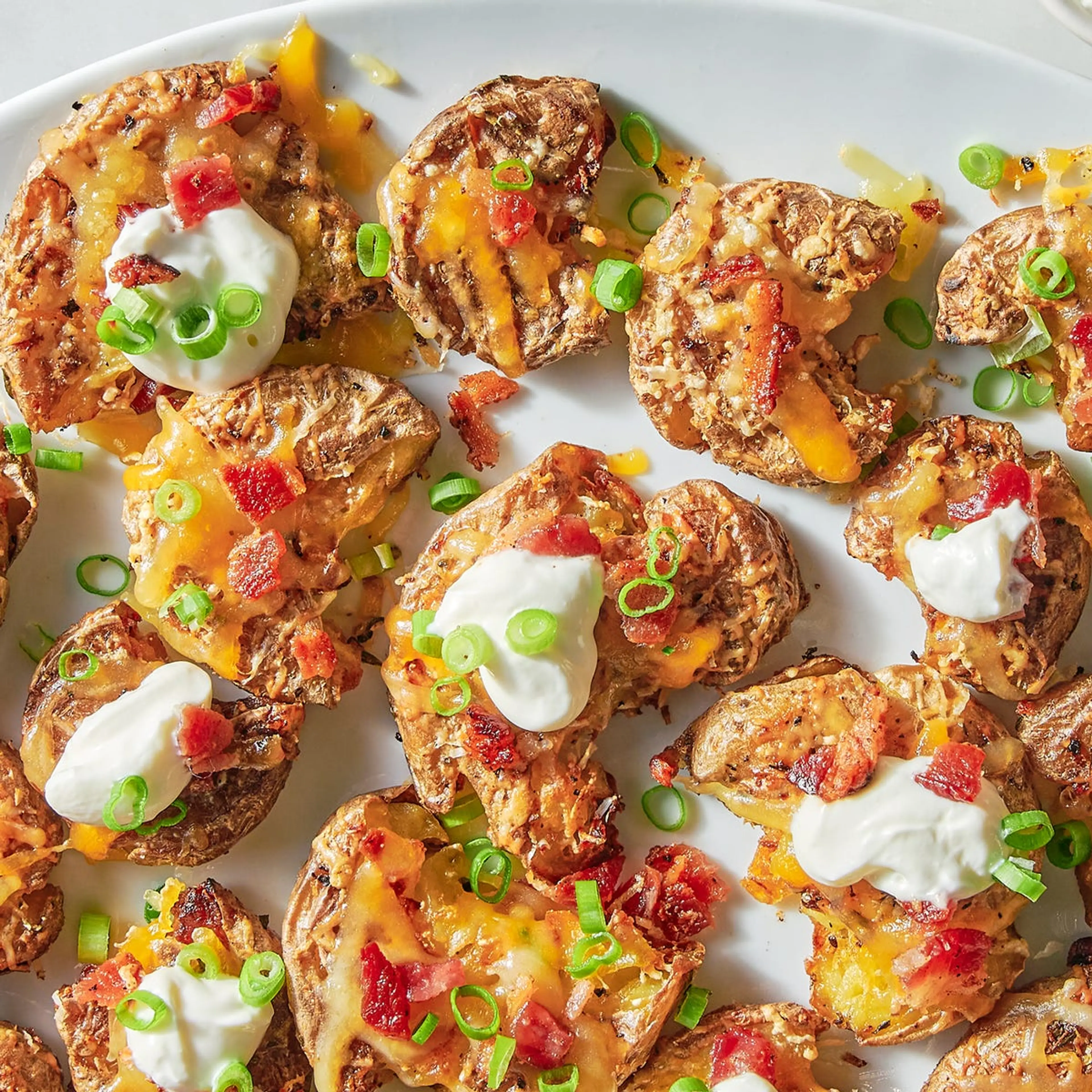 Loaded Smashed Potatoes