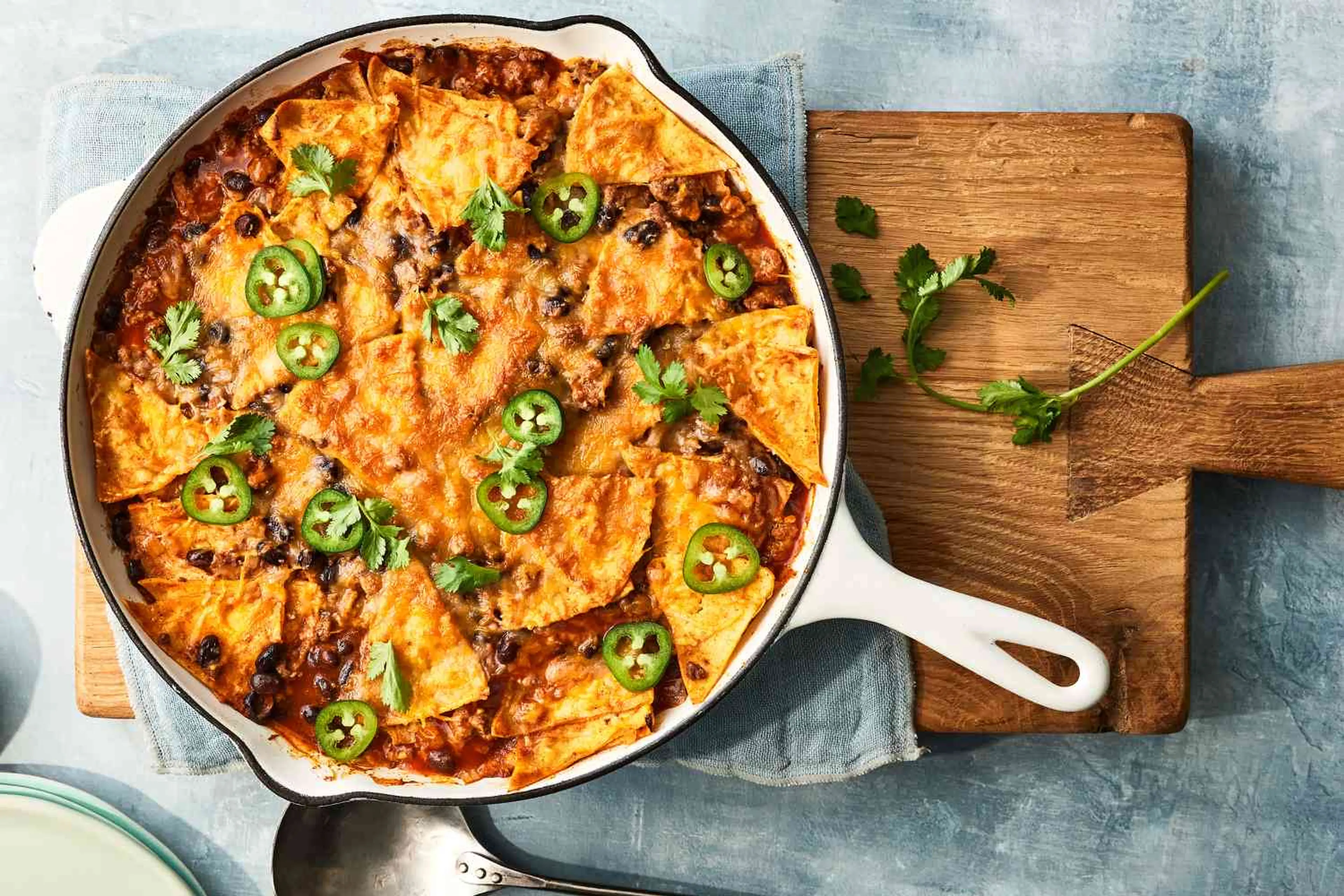 Skillet Beef Enchiladas