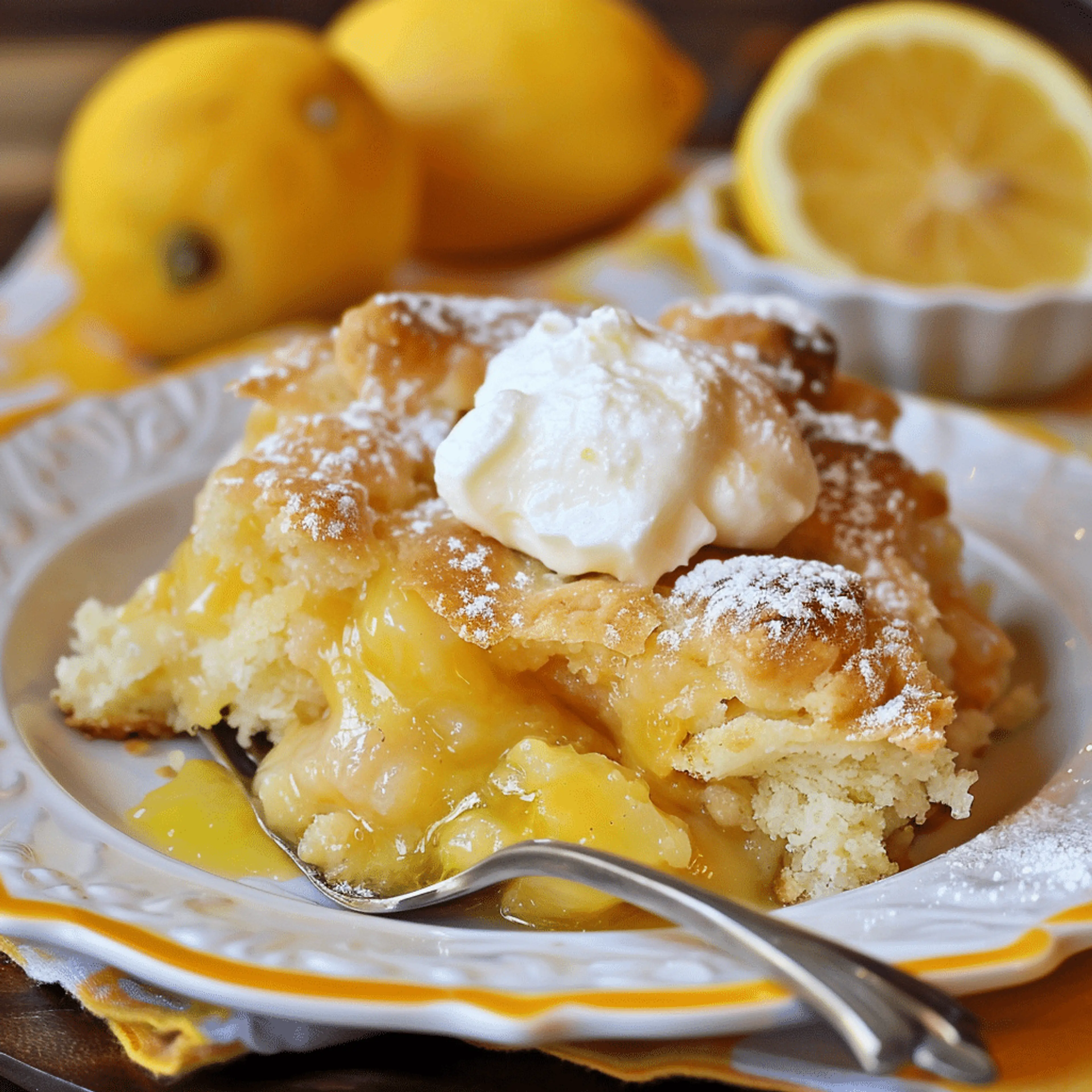 Magic Lemon Cobbler