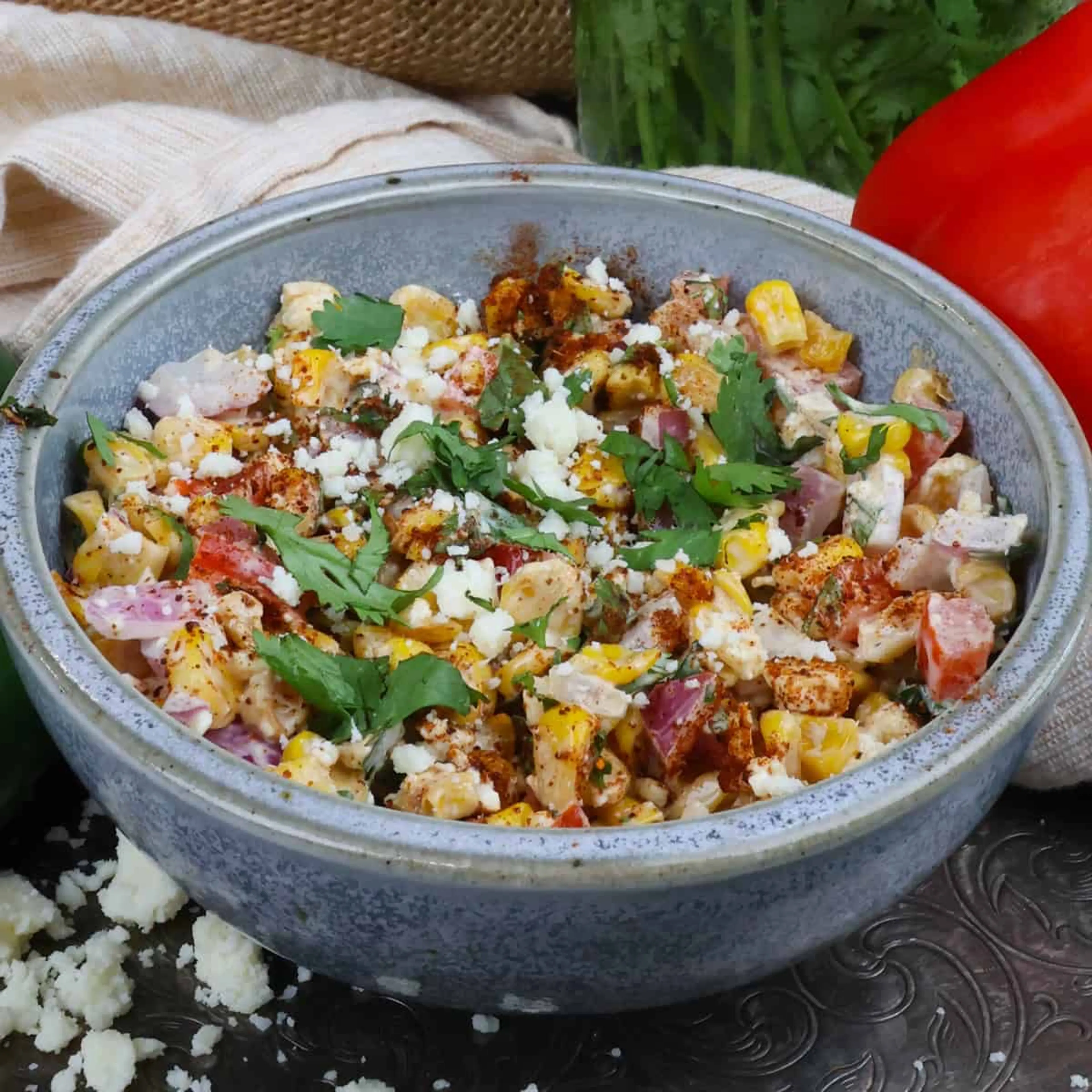 Mexican Street Corn Salad For One