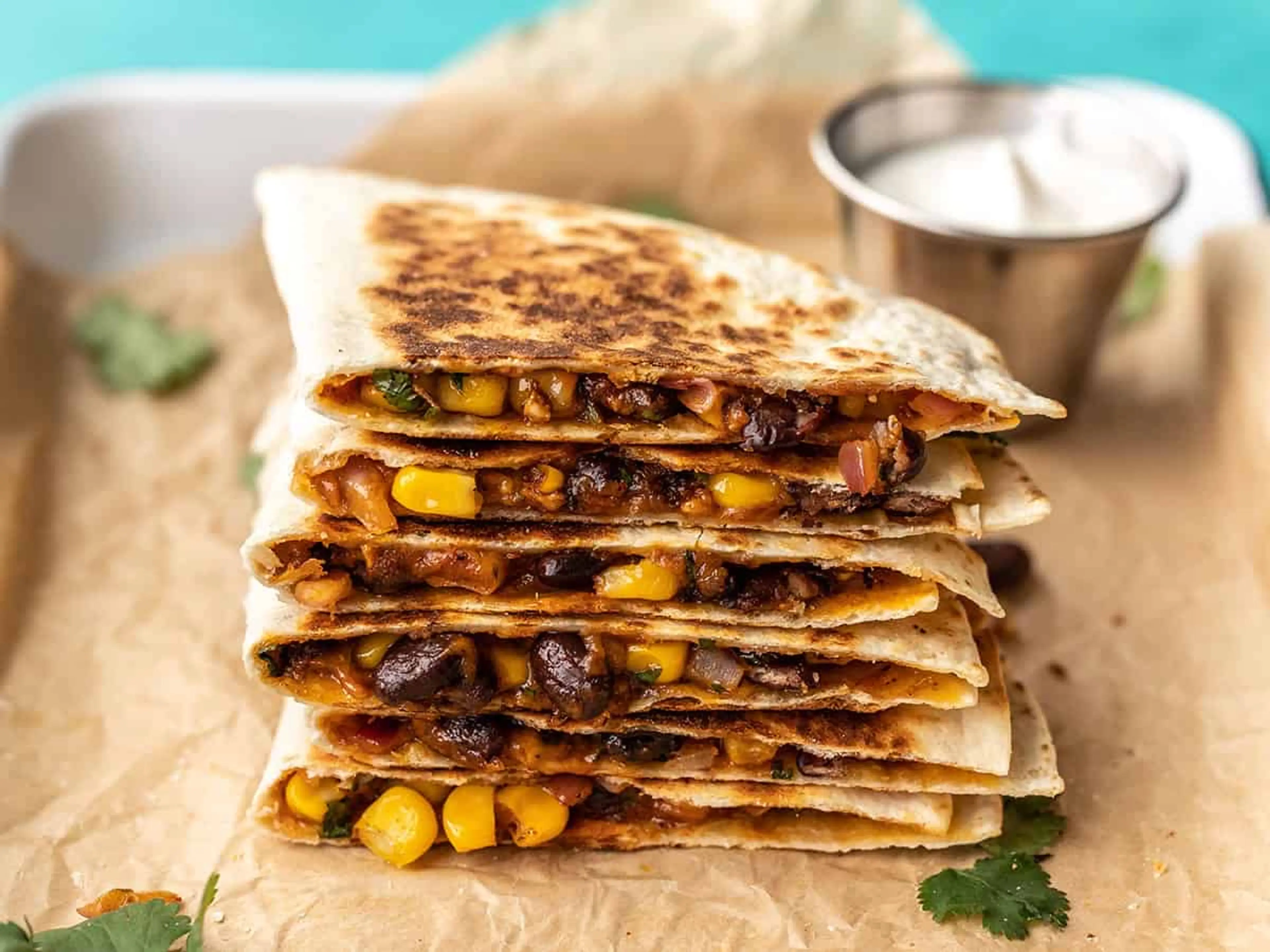 Hearty Black Bean Quesadillas