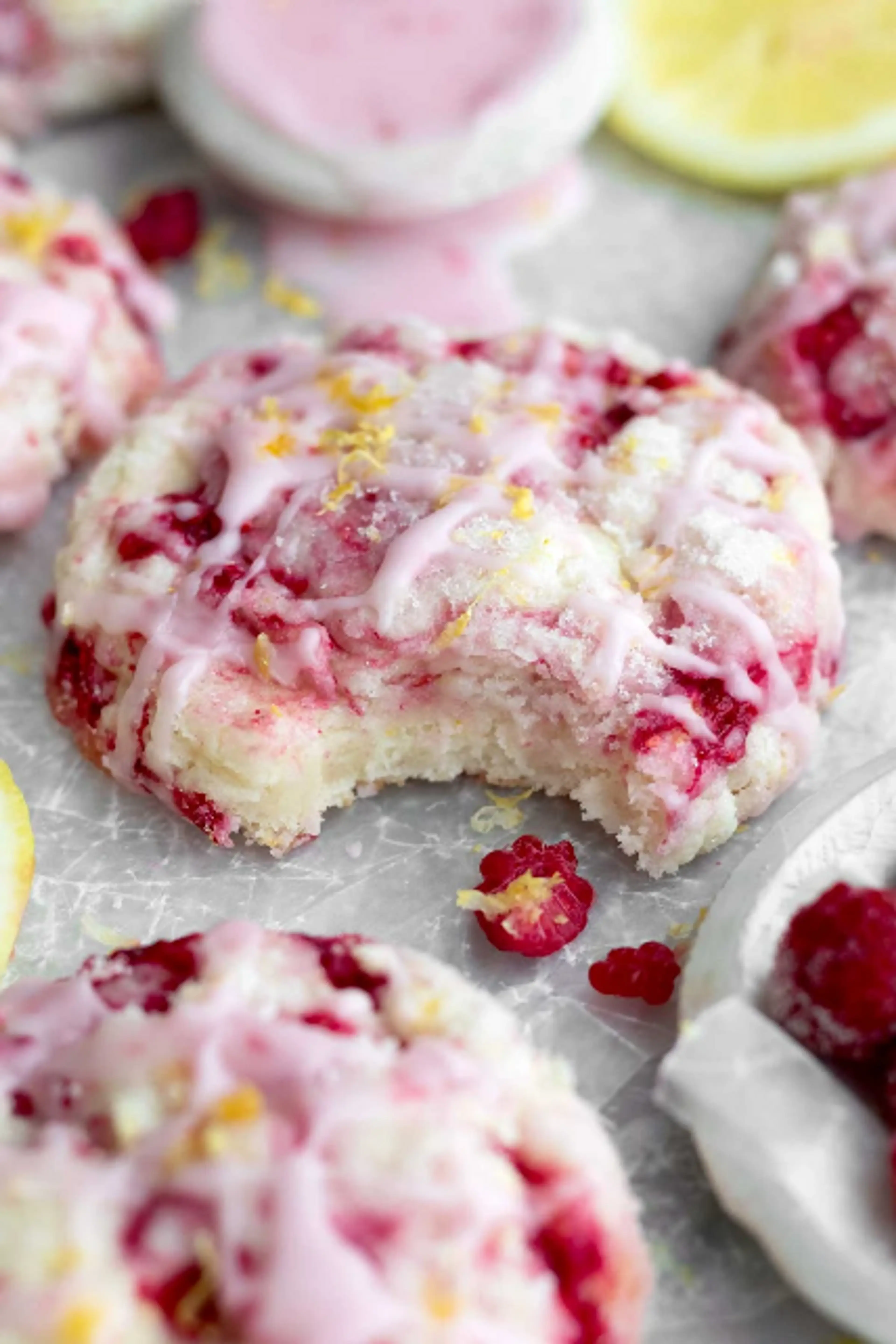 Lemon Raspberry Cookies