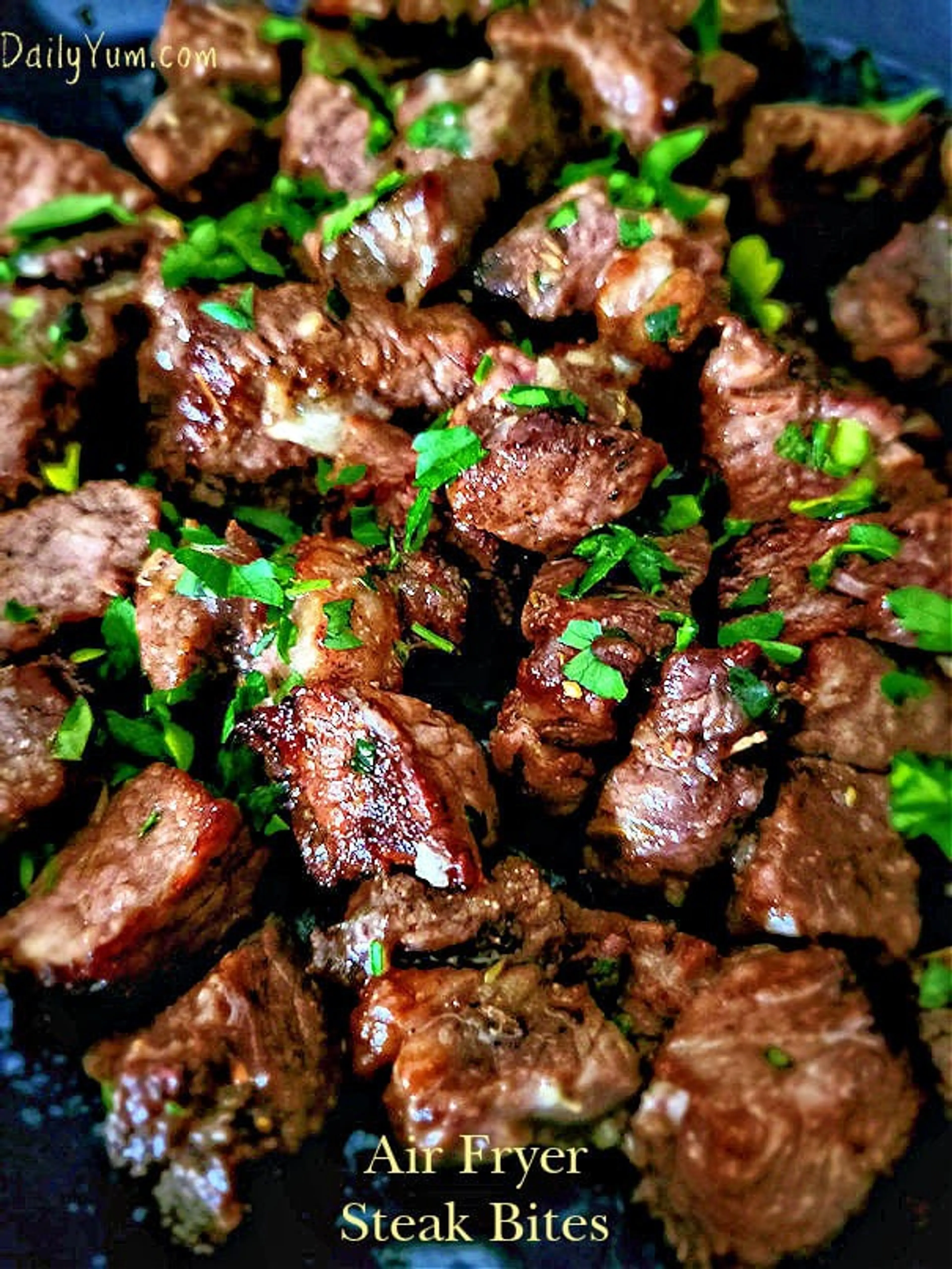 Garlic Butter Air Fryer Steak Bites