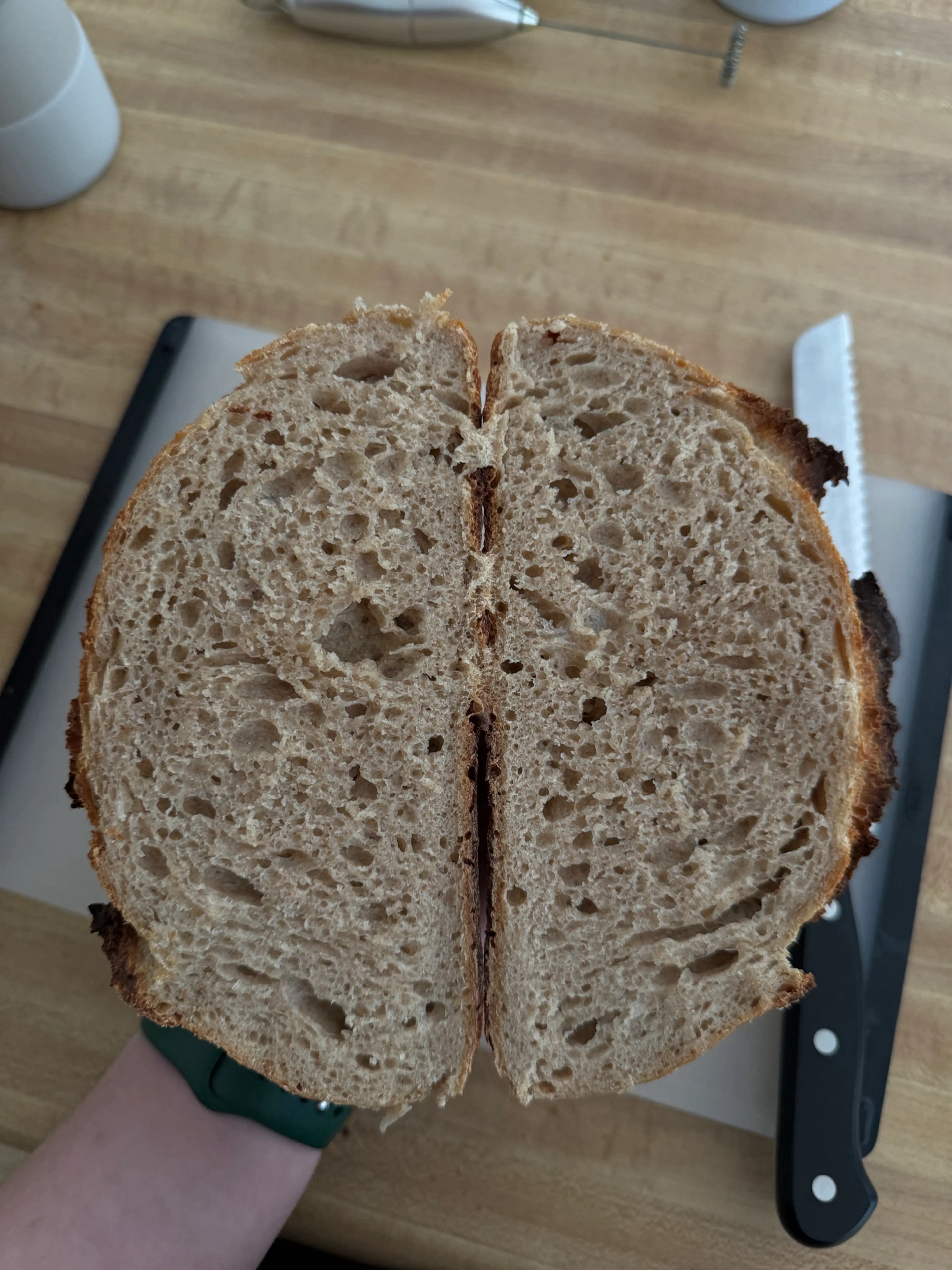 Rustic Rye Sourdough Bread