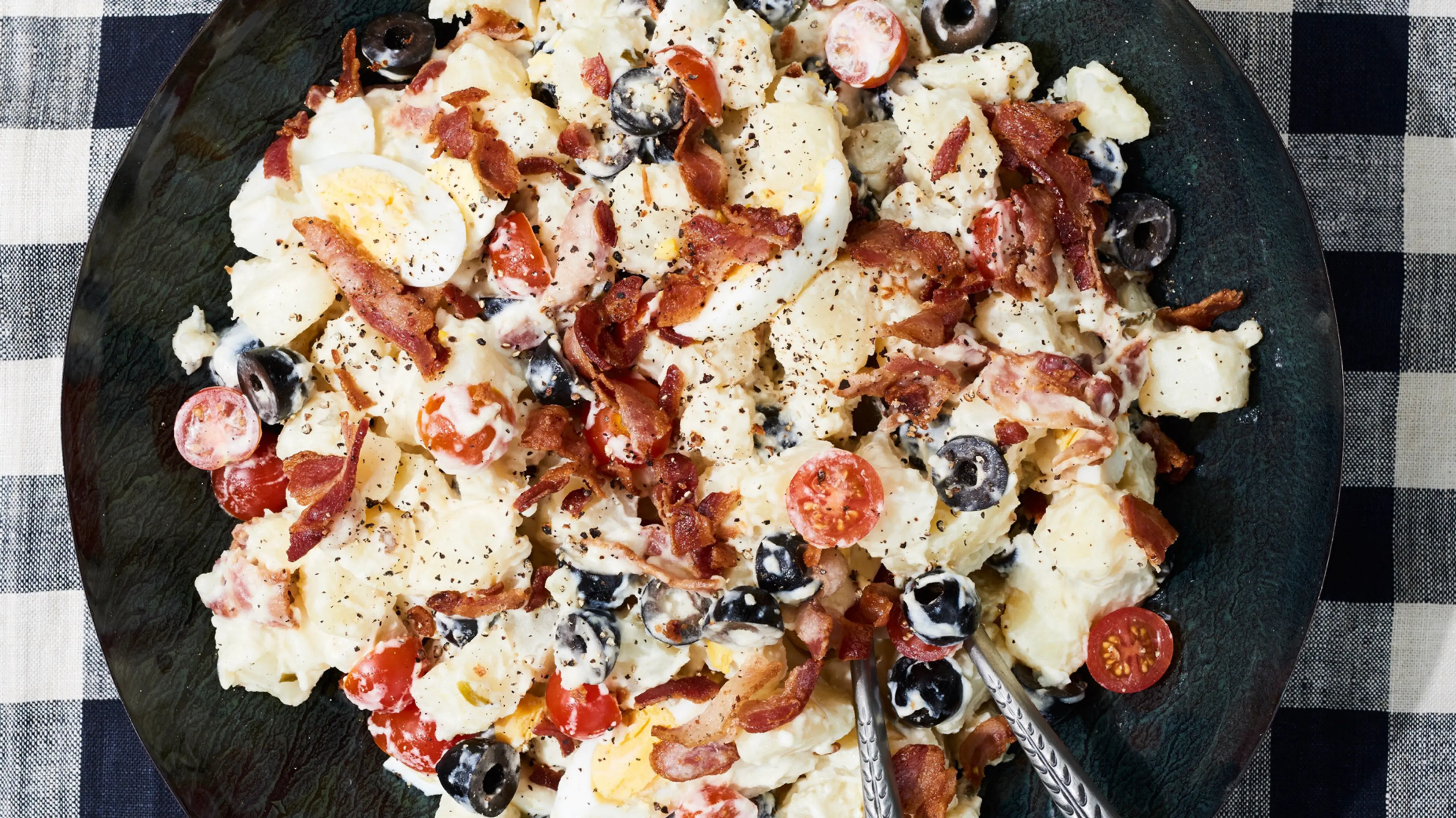 Potato Salad with Bacon and Eggs