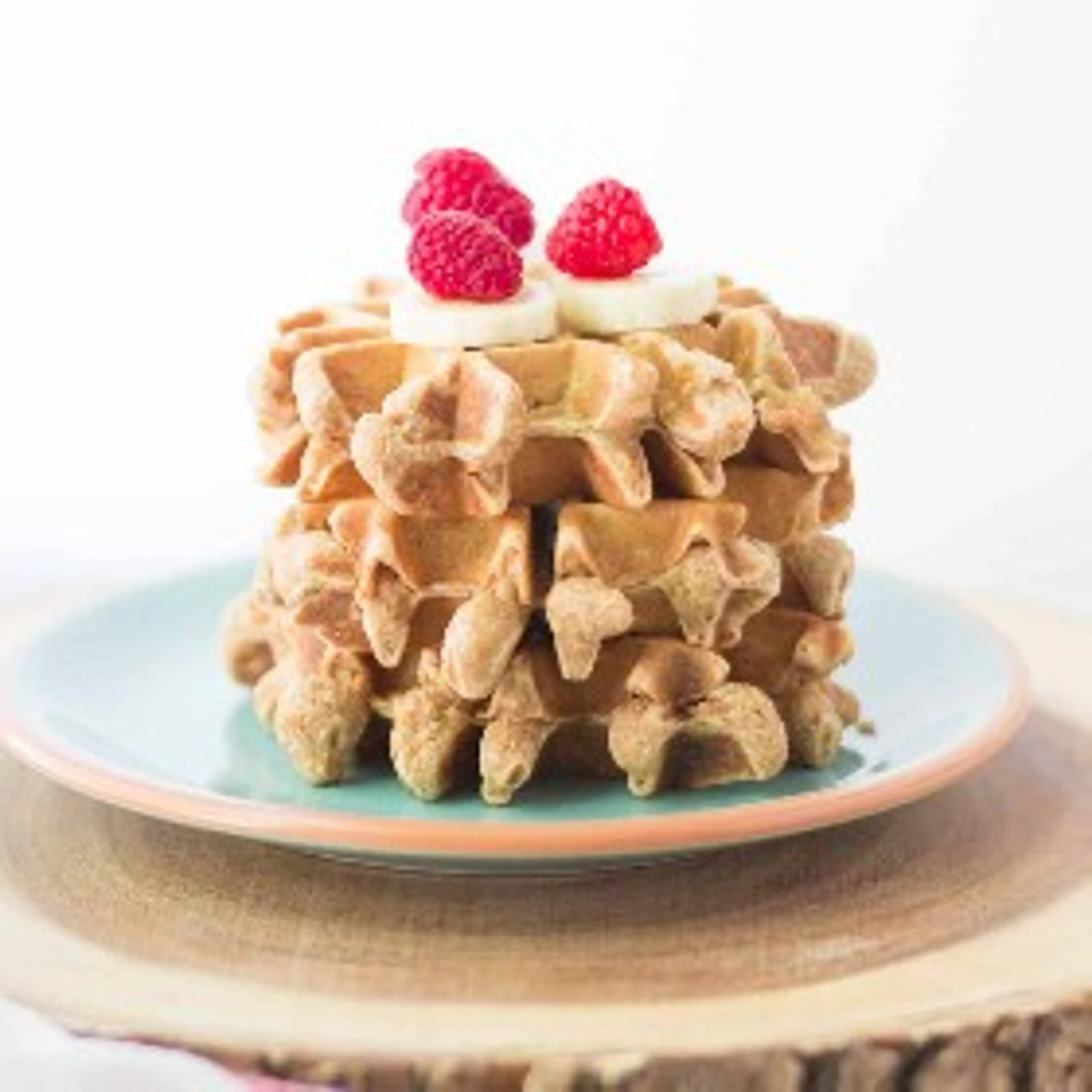 Peanut Butter Vegetable Waffles