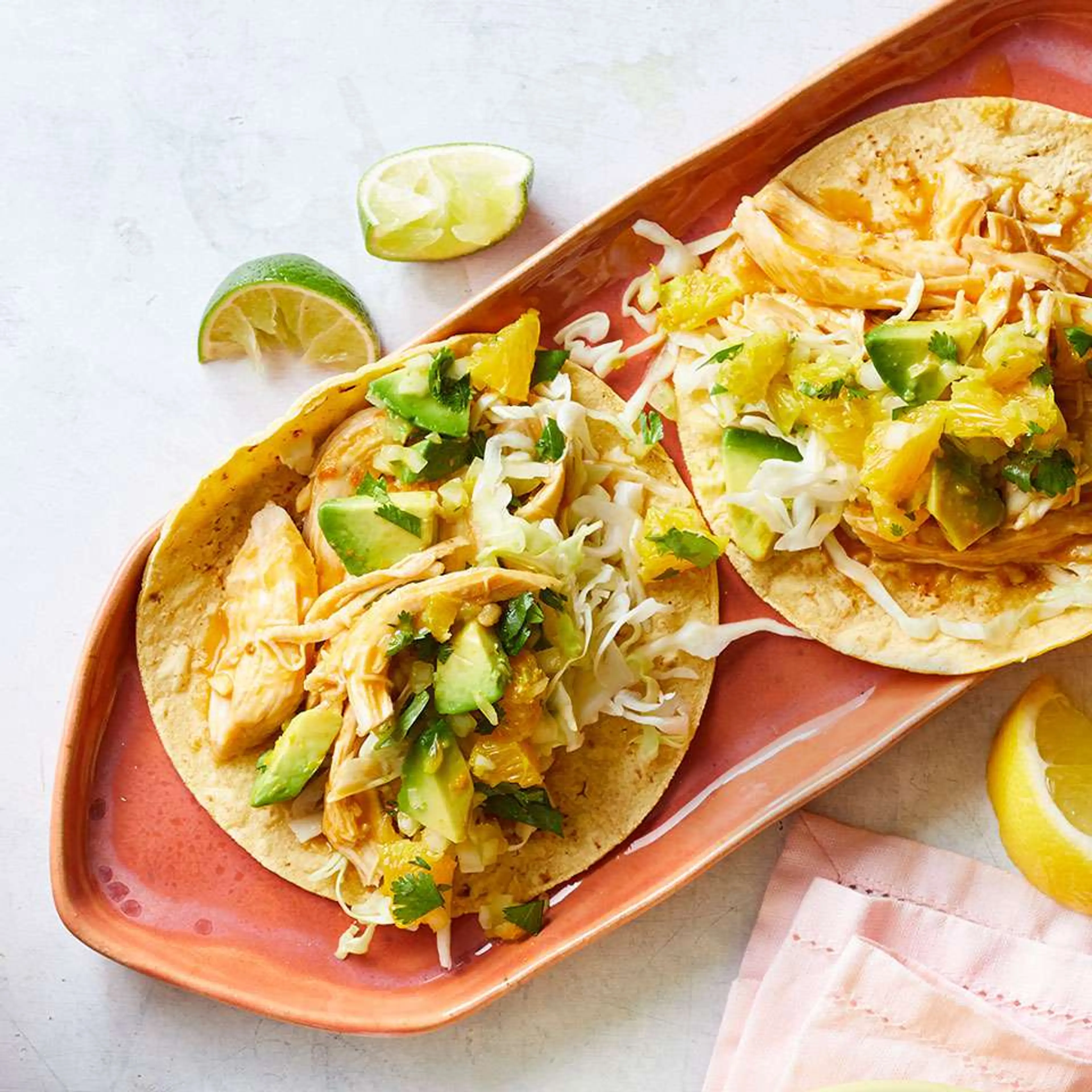 Slow-Cooker Chile-Orange Chicken Tacos