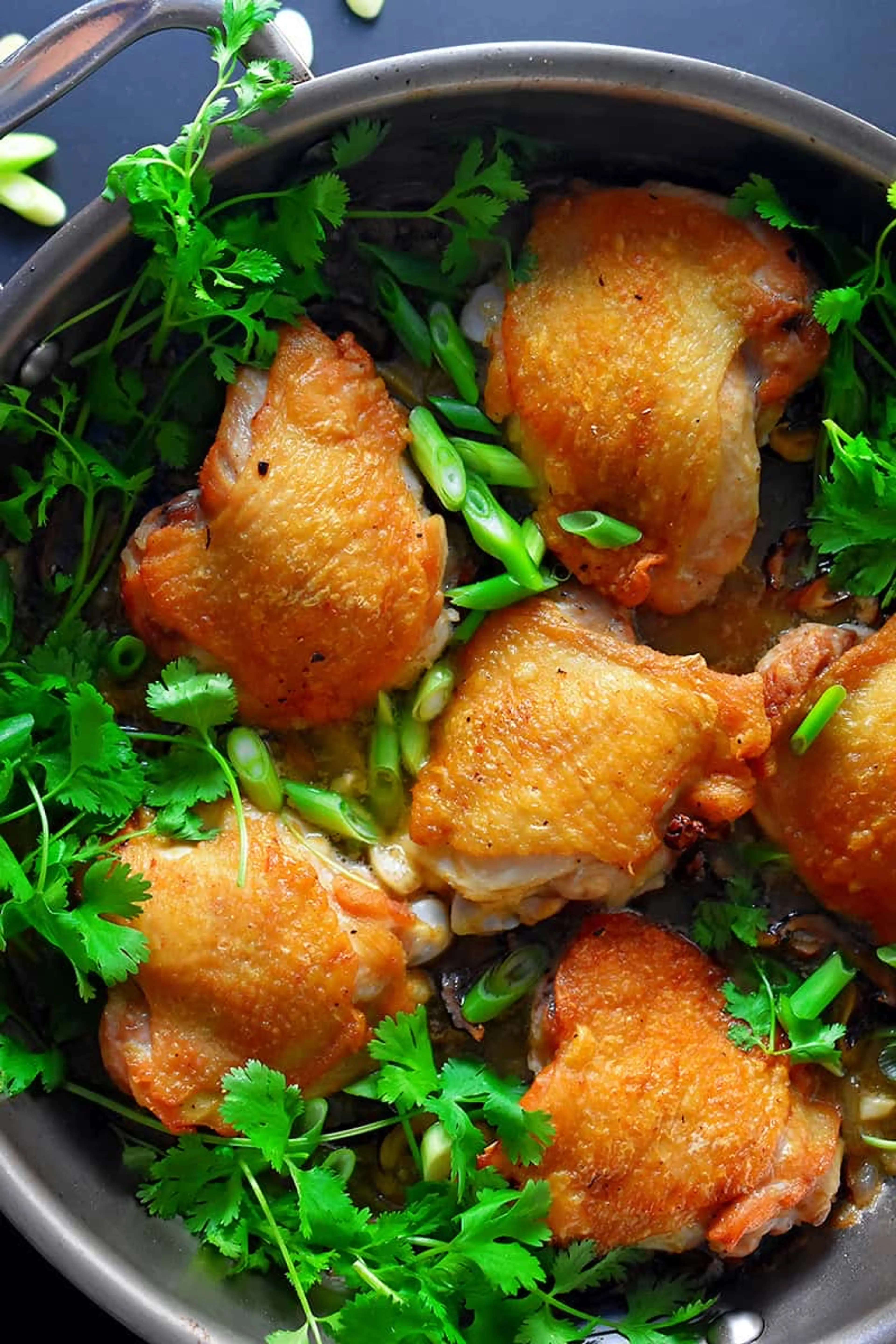 Crispy Cantonese Chicken Thighs