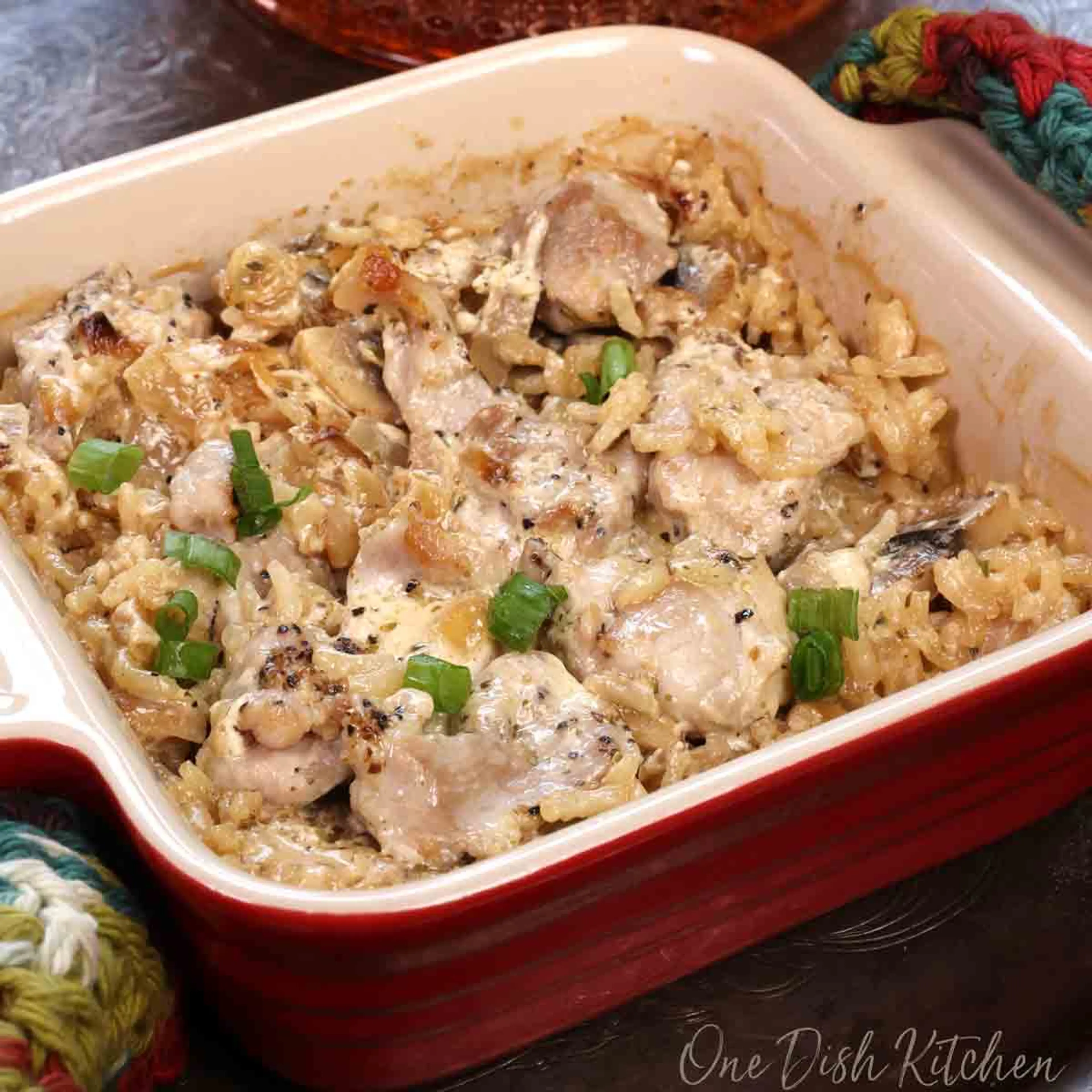 Chicken and Rice Casserole For One