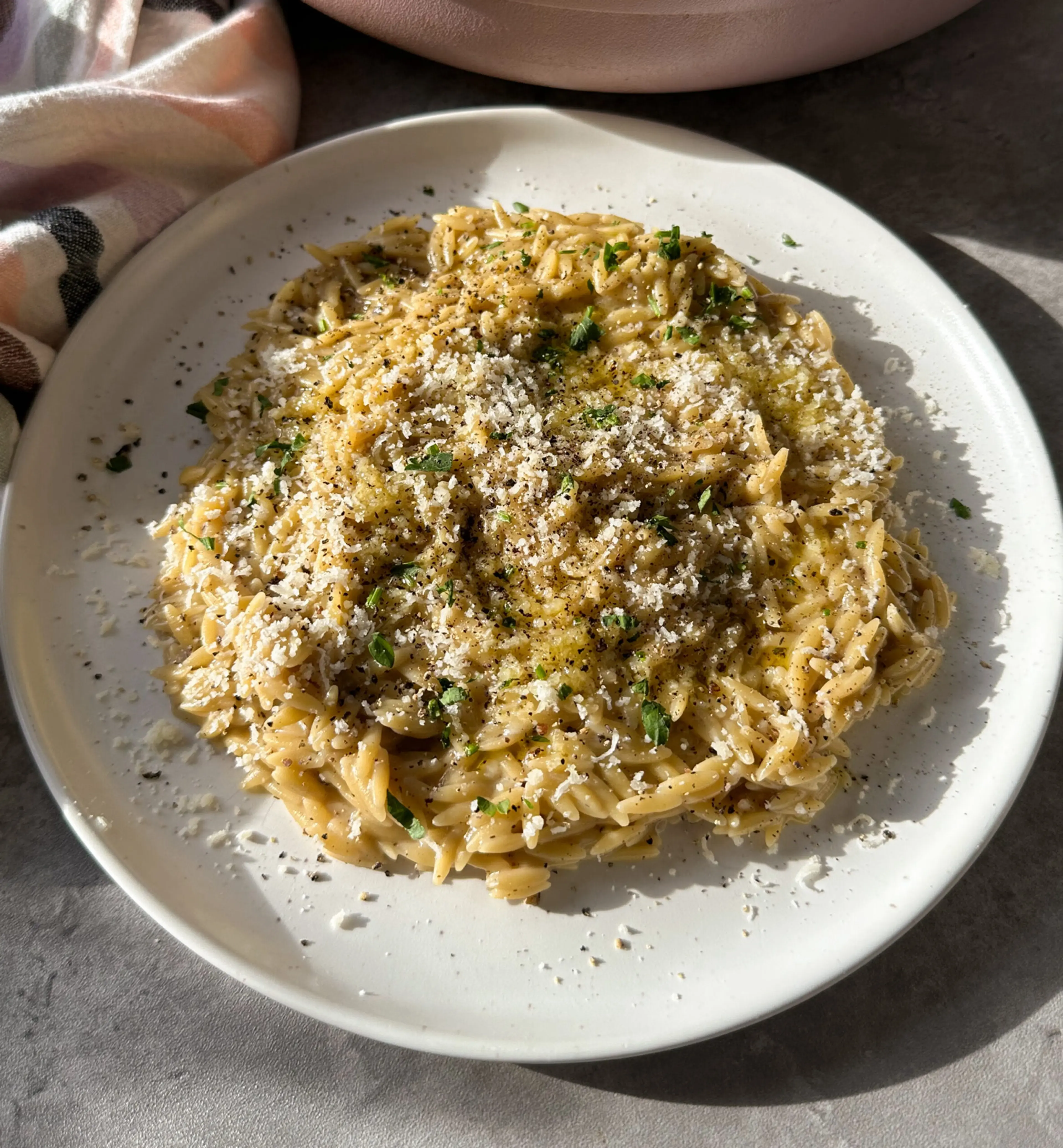 Cacio e Pepe Orzo