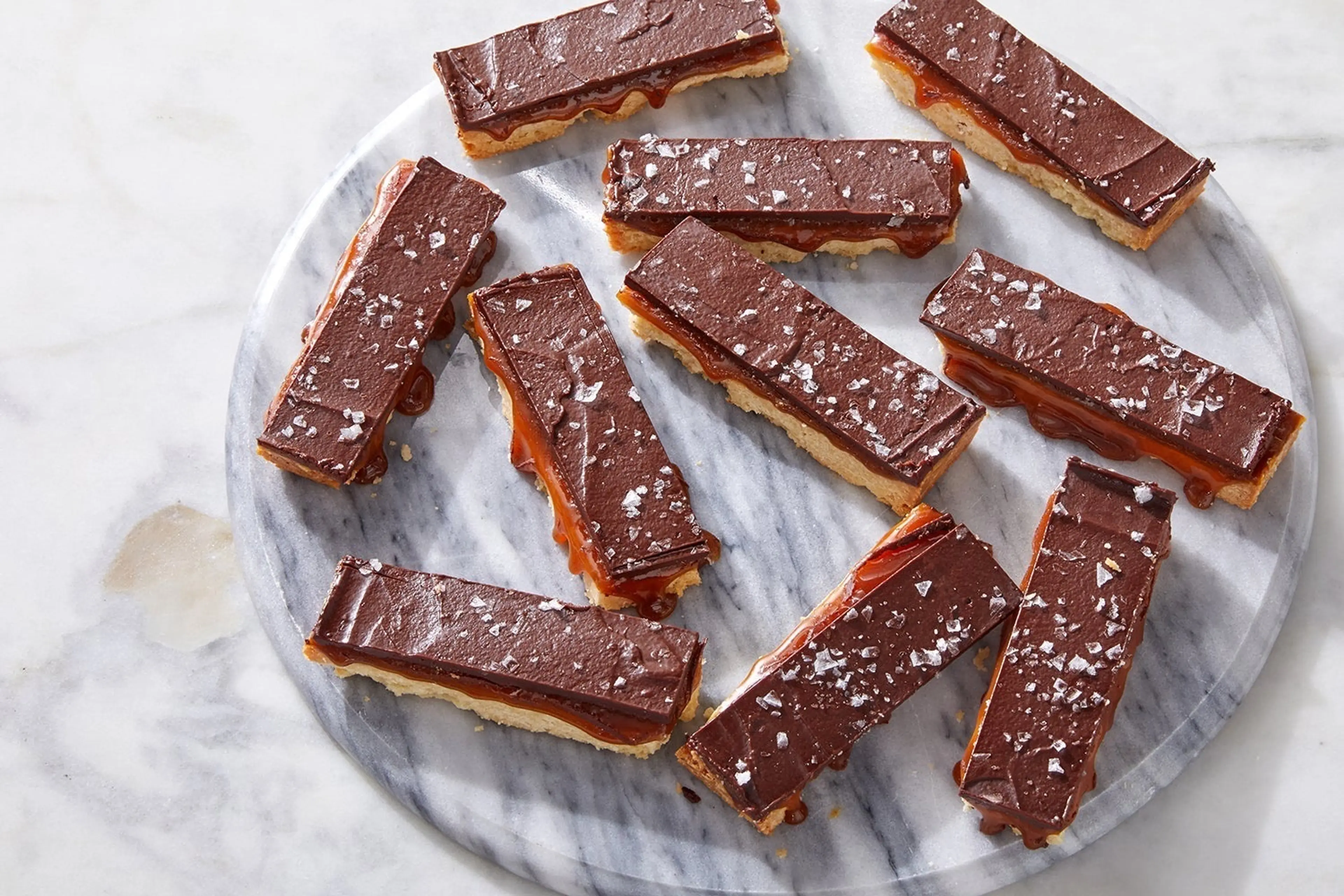 Millionaire's Shortbread with Miso Caramel & Chocolate