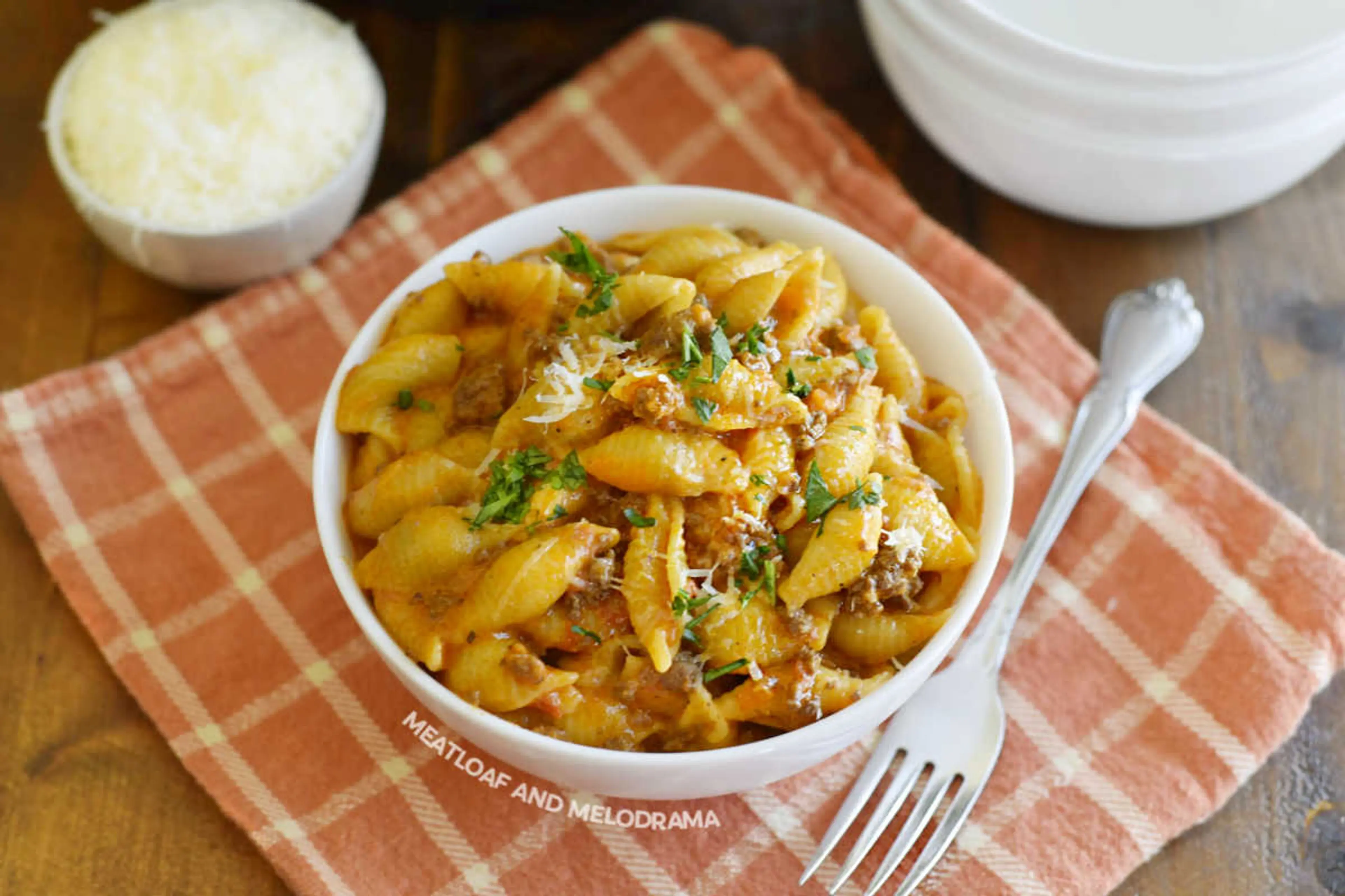 Instant Pot Creamy Shells and Beef