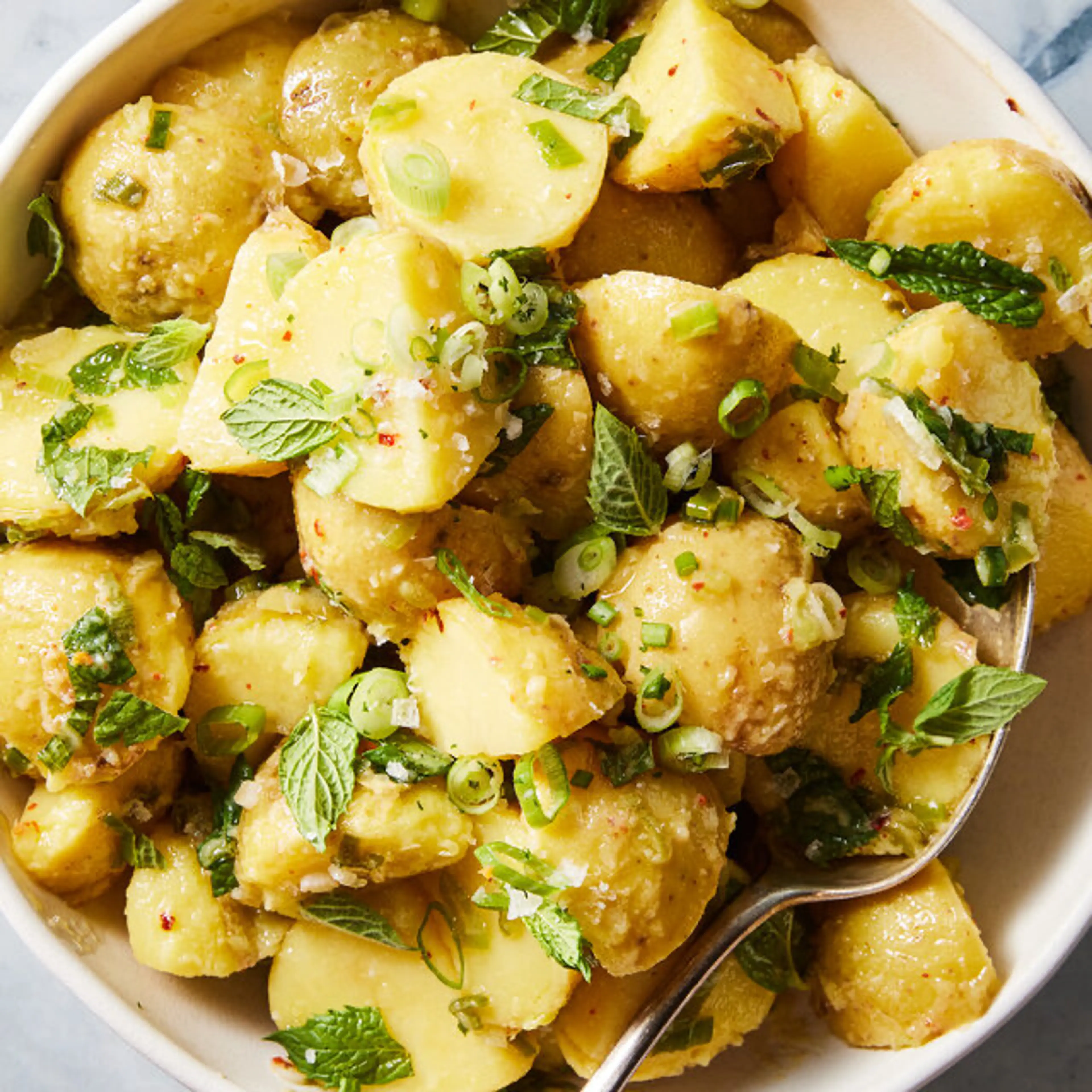 Lemon Potato Salad With Mint