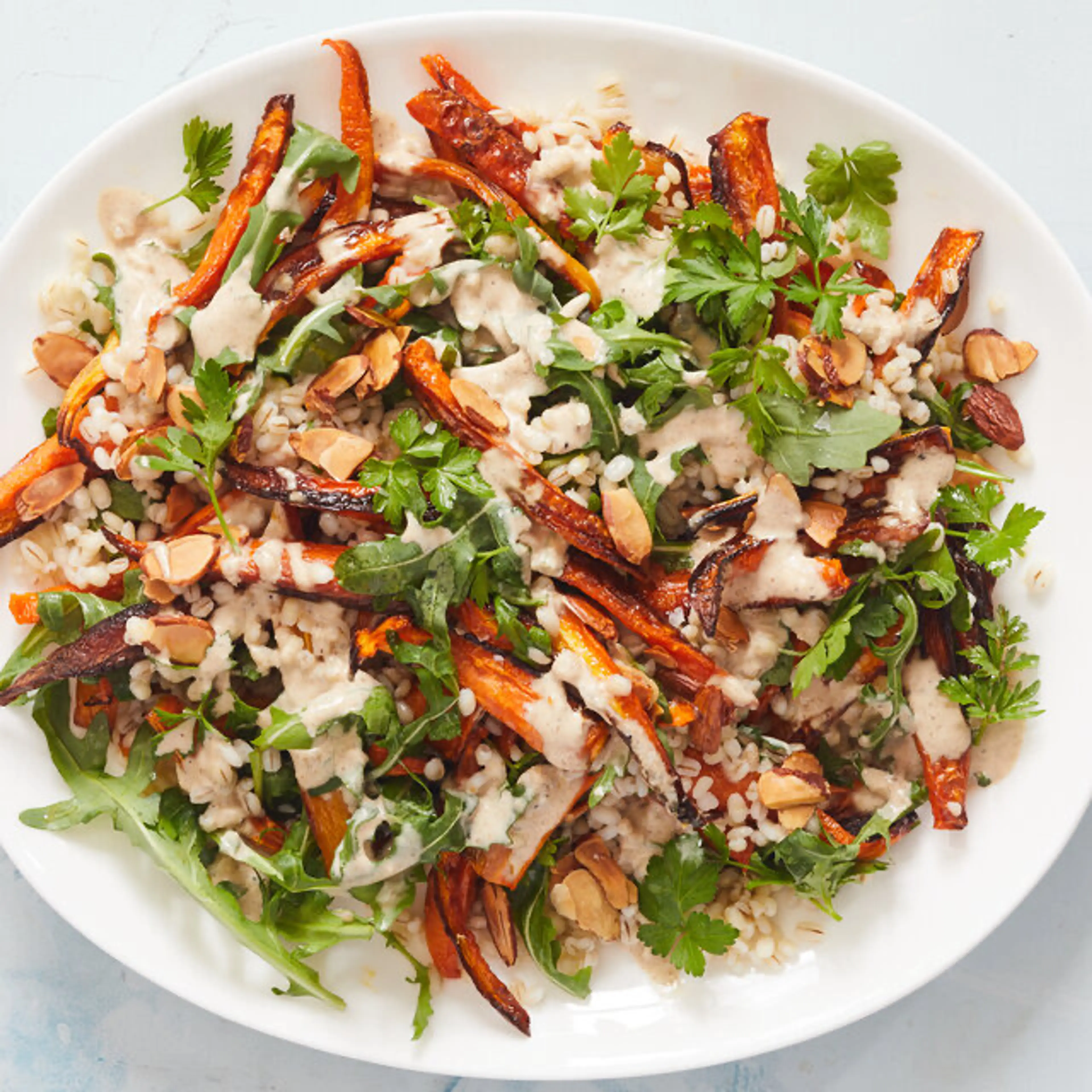 Warm Roasted Carrot and Barley Salad